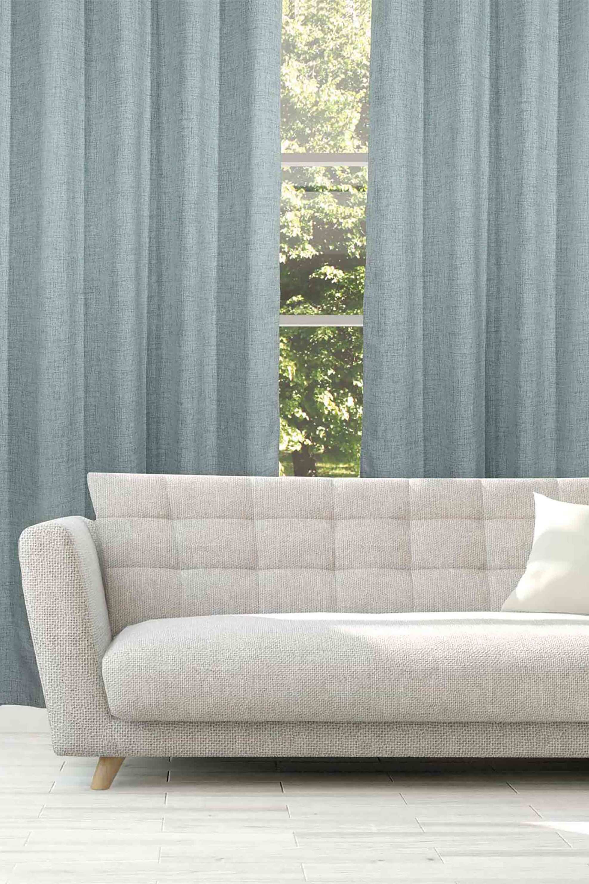 DAS HOME Das Home κουρτίνα μονόχρωμη με κρίκους "2226" 140 x 270 cm - 420142702235 Πράσινο Μέντας