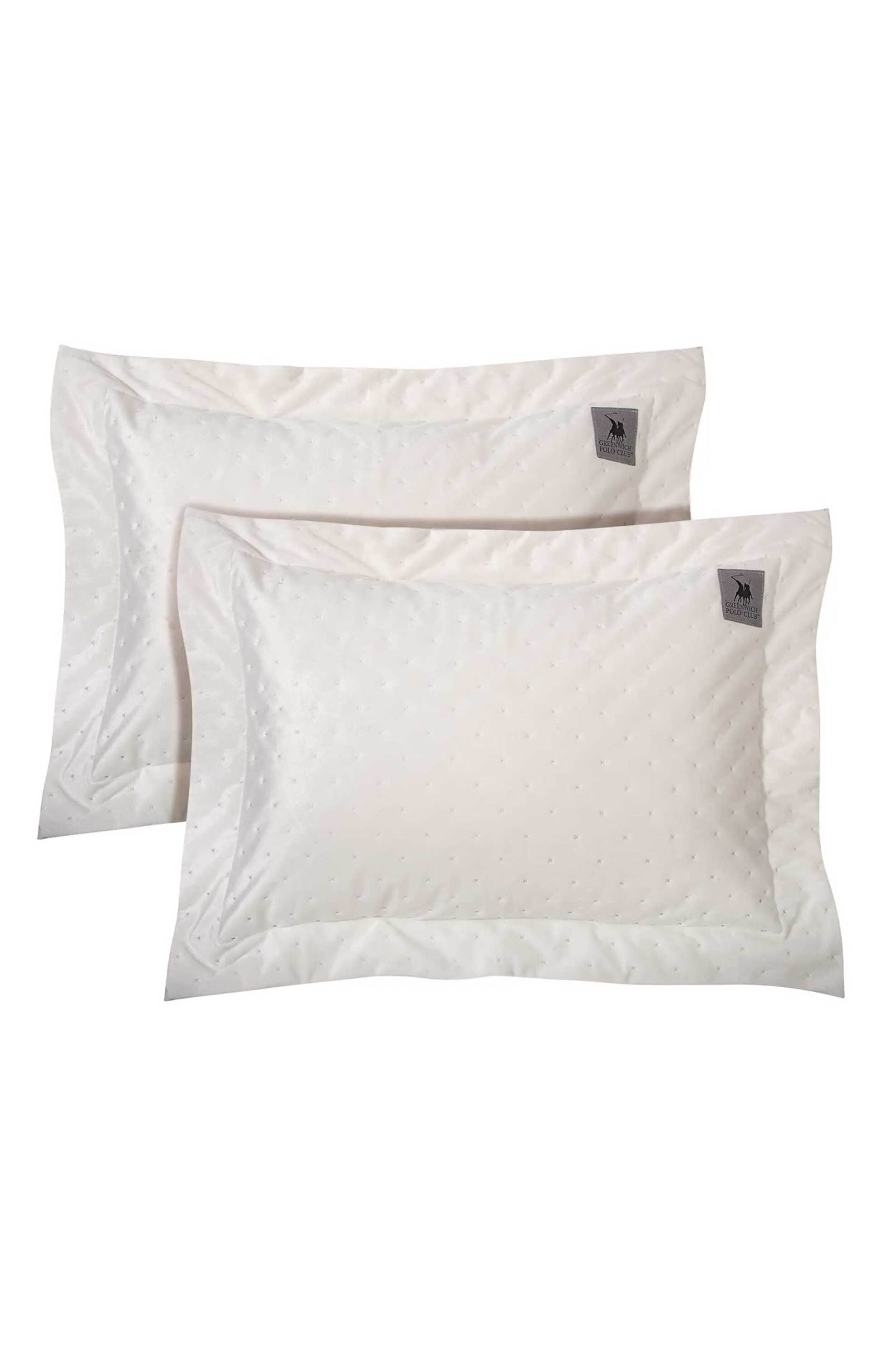 GREENWICH POLO CLUB Greenwich Polo Club σετ μαξιλαροθήκες μονόχρωμες "3429" (2 τεμάχια) - 233507003429 Εκρού