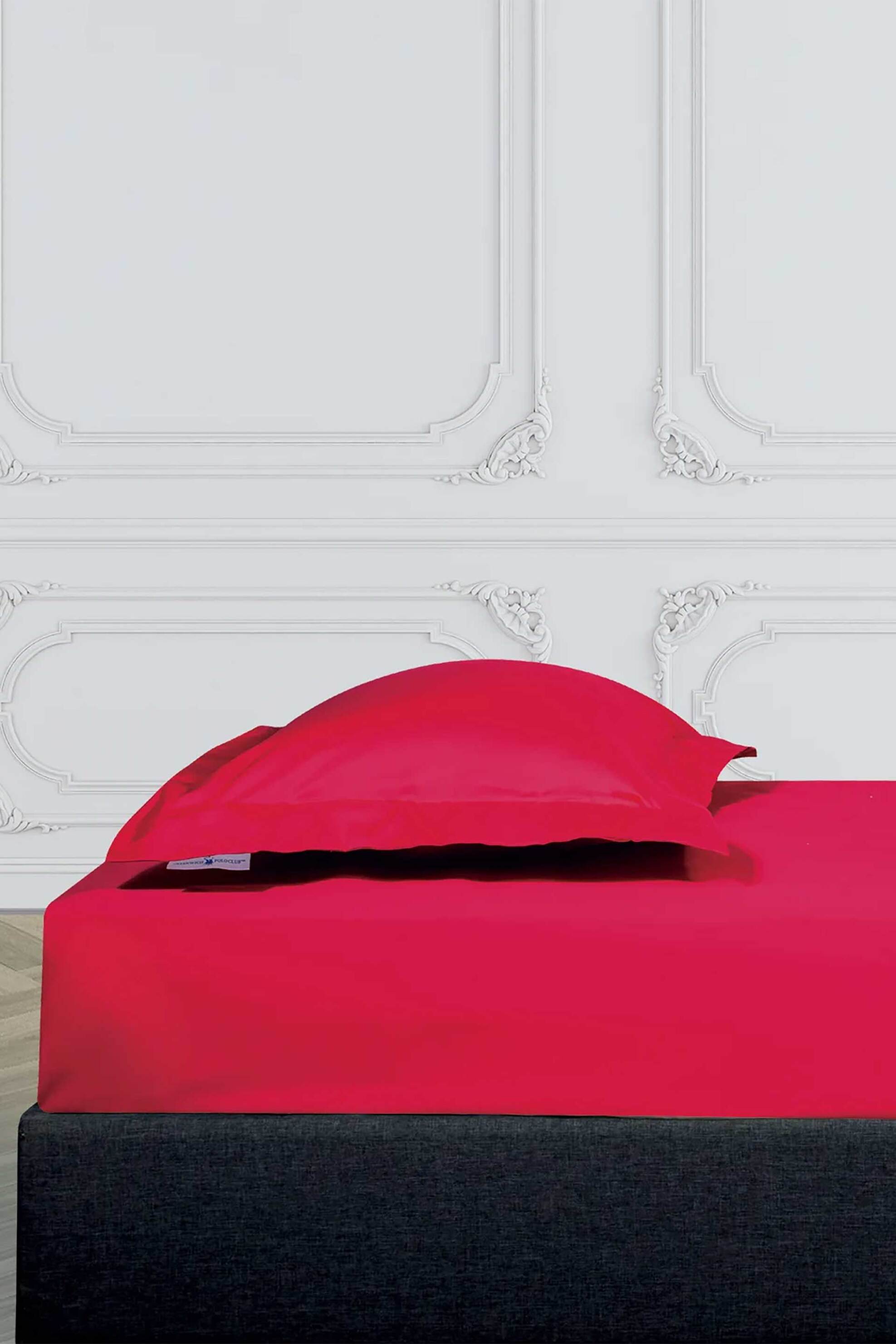 GREENWICH POLO CLUB Greenwich Polo Club σεντόνι king με λάστιχο "2260" 180 x 200+35 cm - 222182002260 Κόκκινο