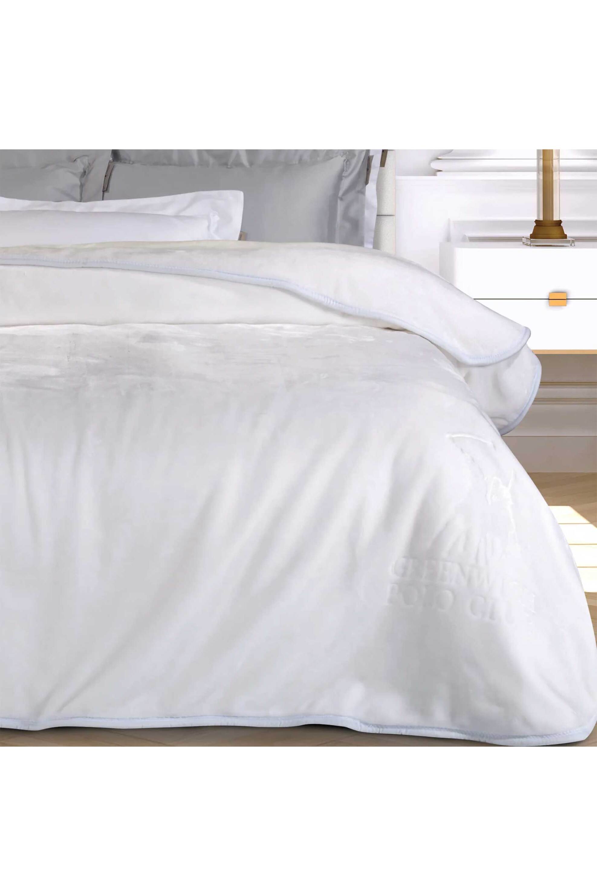 Greenwich Polo Club κουβέρτα υπέρδιπλη velour "Essential 3470" 220 x 240 cm - 220577203470 Λευκό φωτογραφία