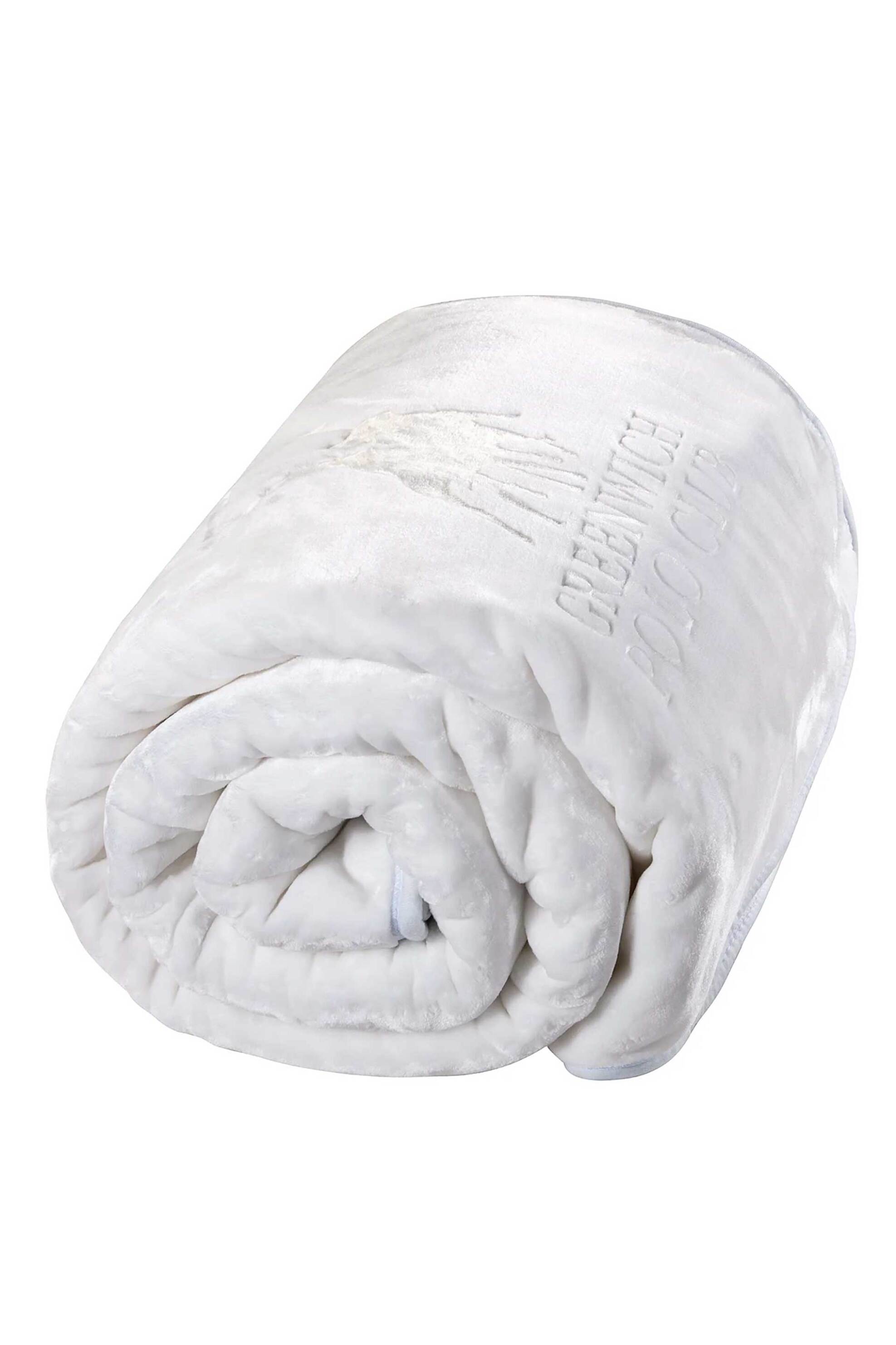 Greenwich Polo Club κουβέρτα υπέρδιπλη velour "Essential 3470" 220 x 240 cm - 220577203470 Λευκό φωτογραφία