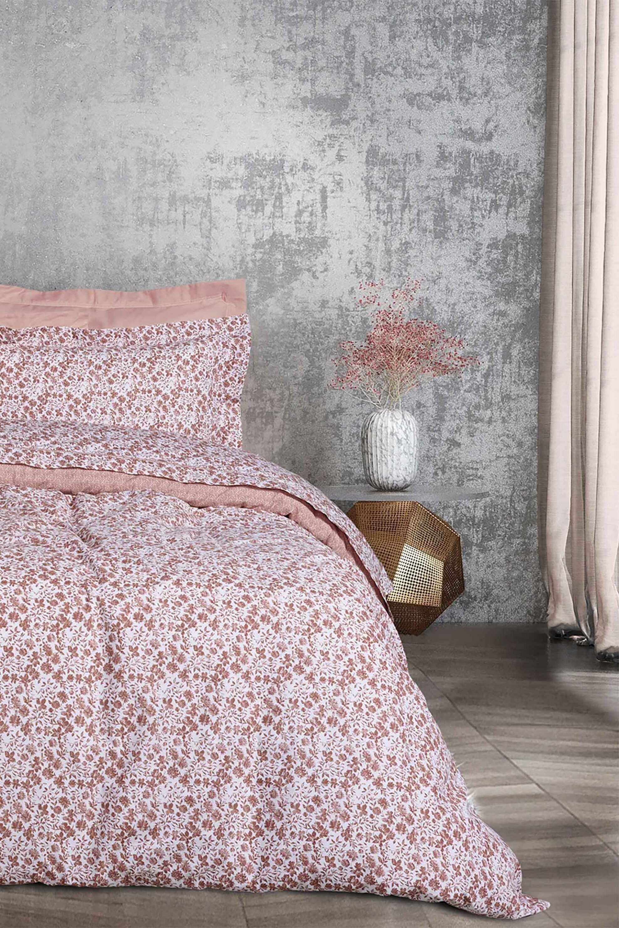 DAS HOME Das Home σετ παπλωματοθήκη υπέρδιπλη με μαξιλαροθήκες "3003 Daily" (3τμχ) - 406009203003 Ροζ