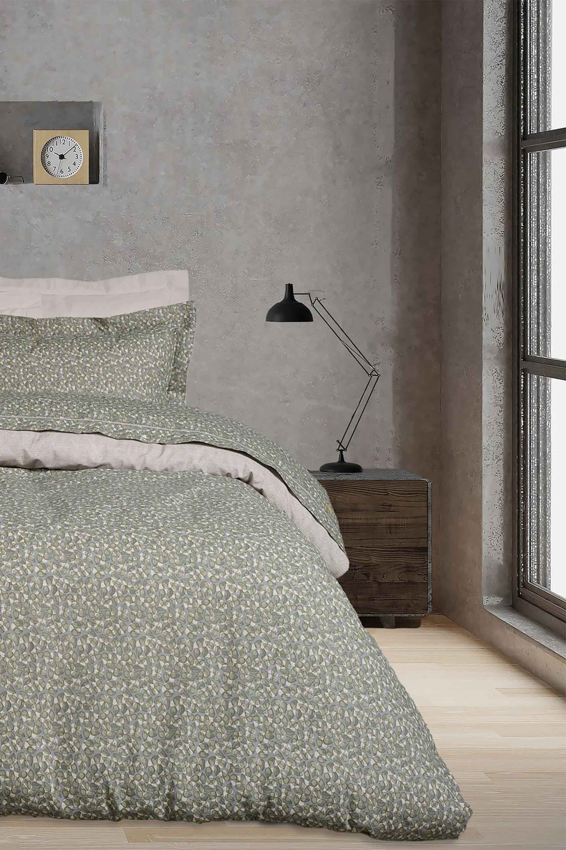 DAS HOME Das Home σετ σεντόνια μονά και μαξιλαροθήκη με all-over print "Daily 3002" - 502109103002 Λαδί