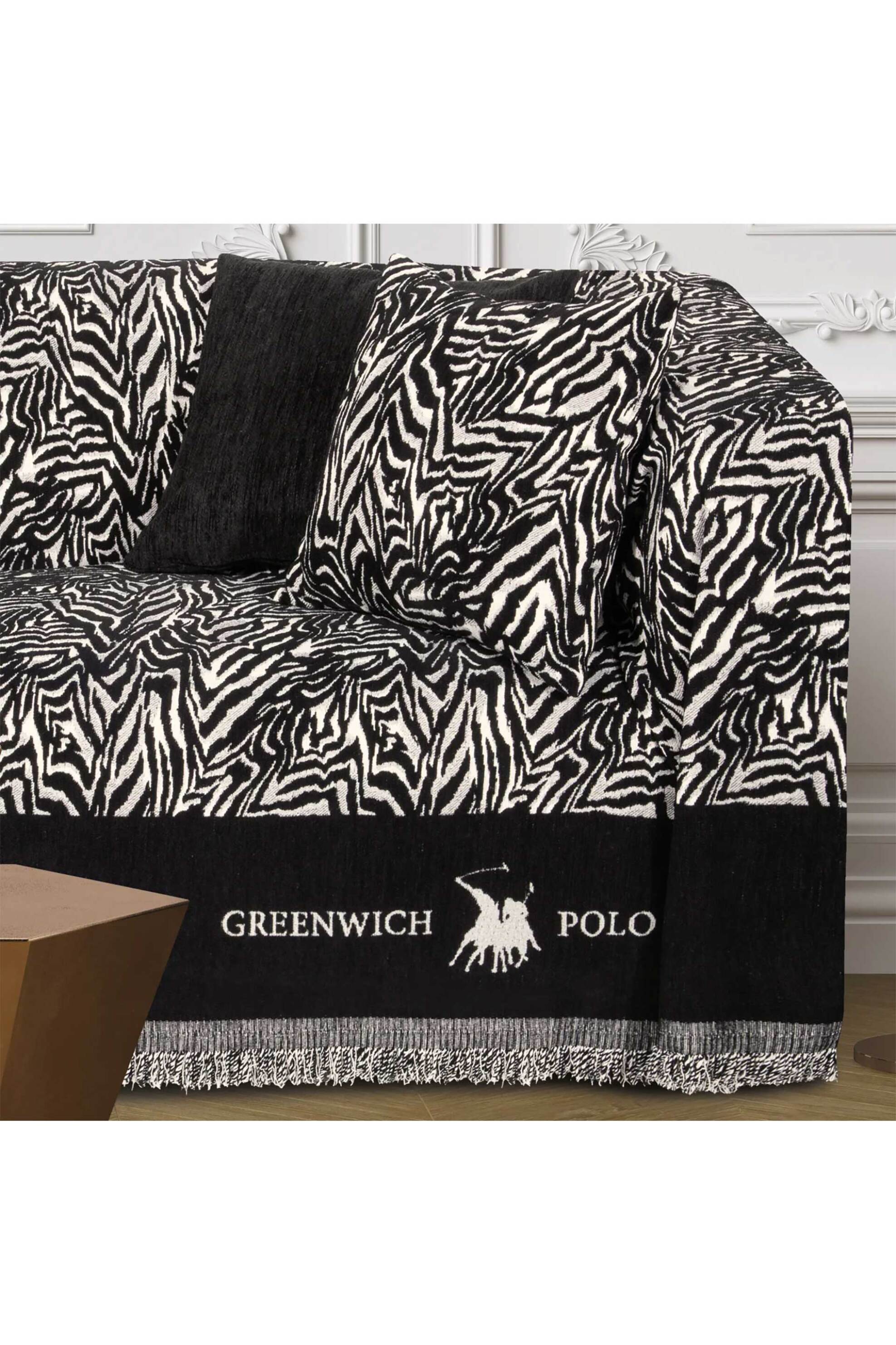 Greenwich Polo Club ριχτάρι τριθέσιου καναπέ "3935" 180 x 300 cm - 206183003935 Ασπρόμαυρο φωτογραφία