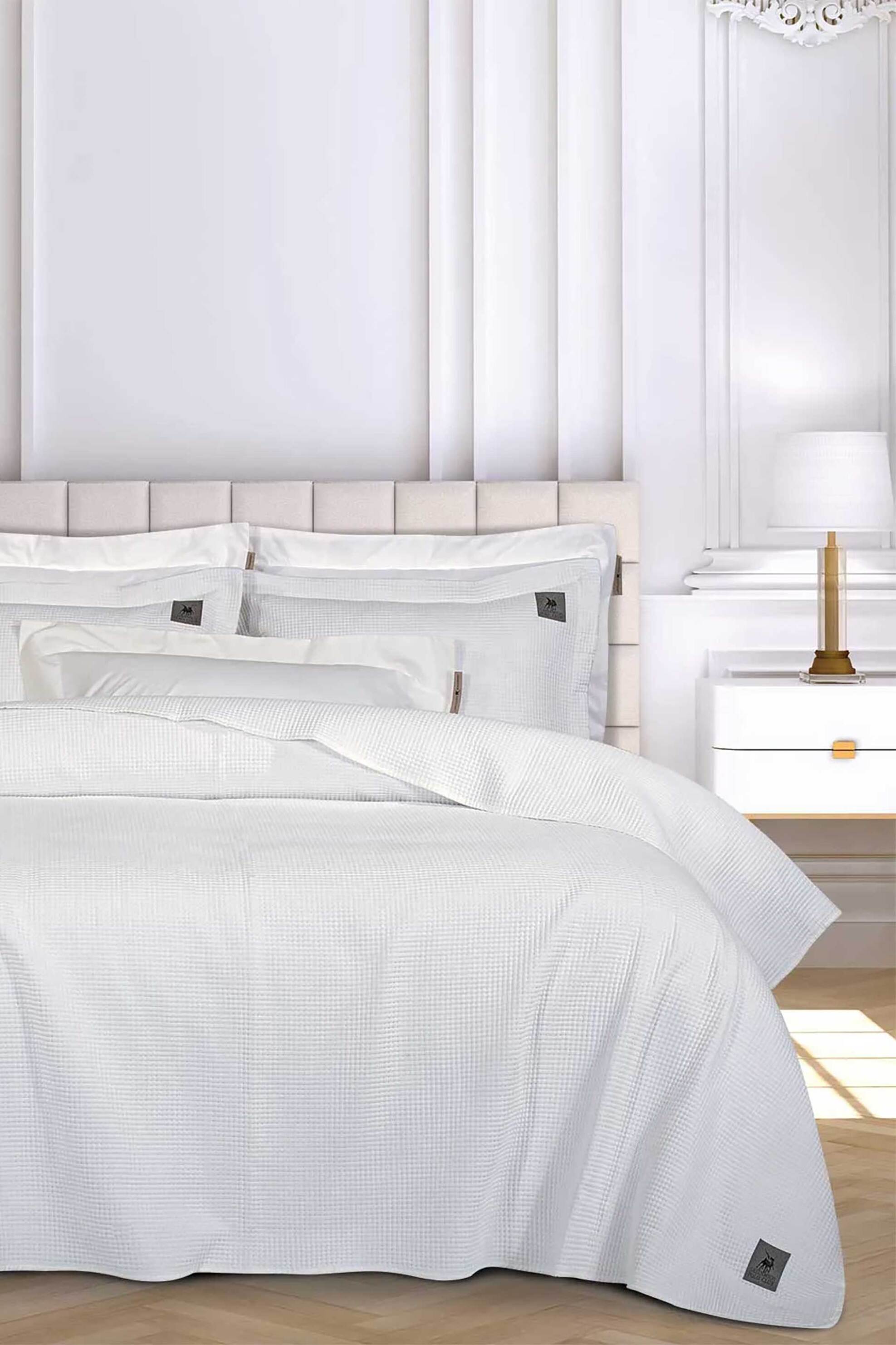 Greenwich Polo Club κουβερλί king size με ανάγλυφο σχέδιο και logo patch 240 x 250 cm "3494" - 202000303494 Λευκό