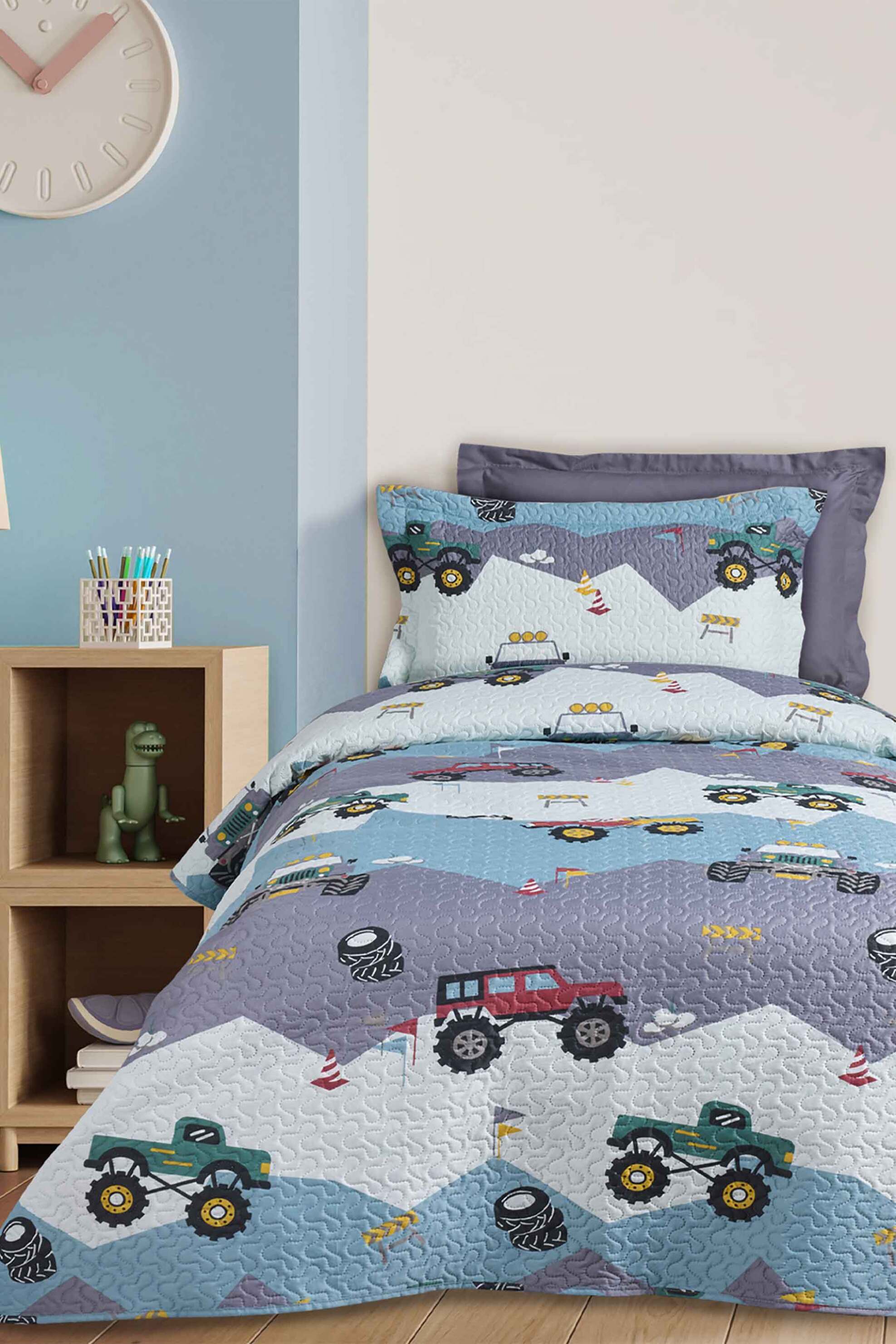 DAS KIDS Das Kids παιδικό κουβερλί με ανάγλυφο σχέδιο 160 x 240 cm "4926" - 402009104926 Γκρι