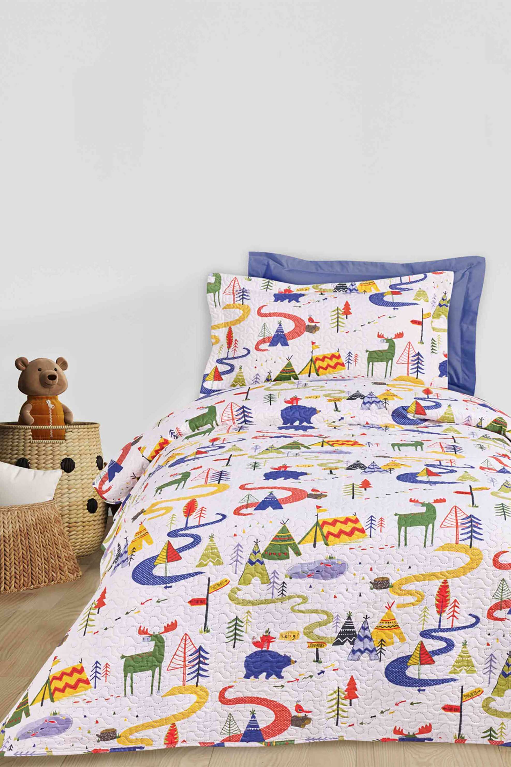 DAS KIDS Das Kids παιδικό κουβερλί με ανάγλυφο σχέδιο 160 x 240 cm "4927" - 402009104927 Λευκό