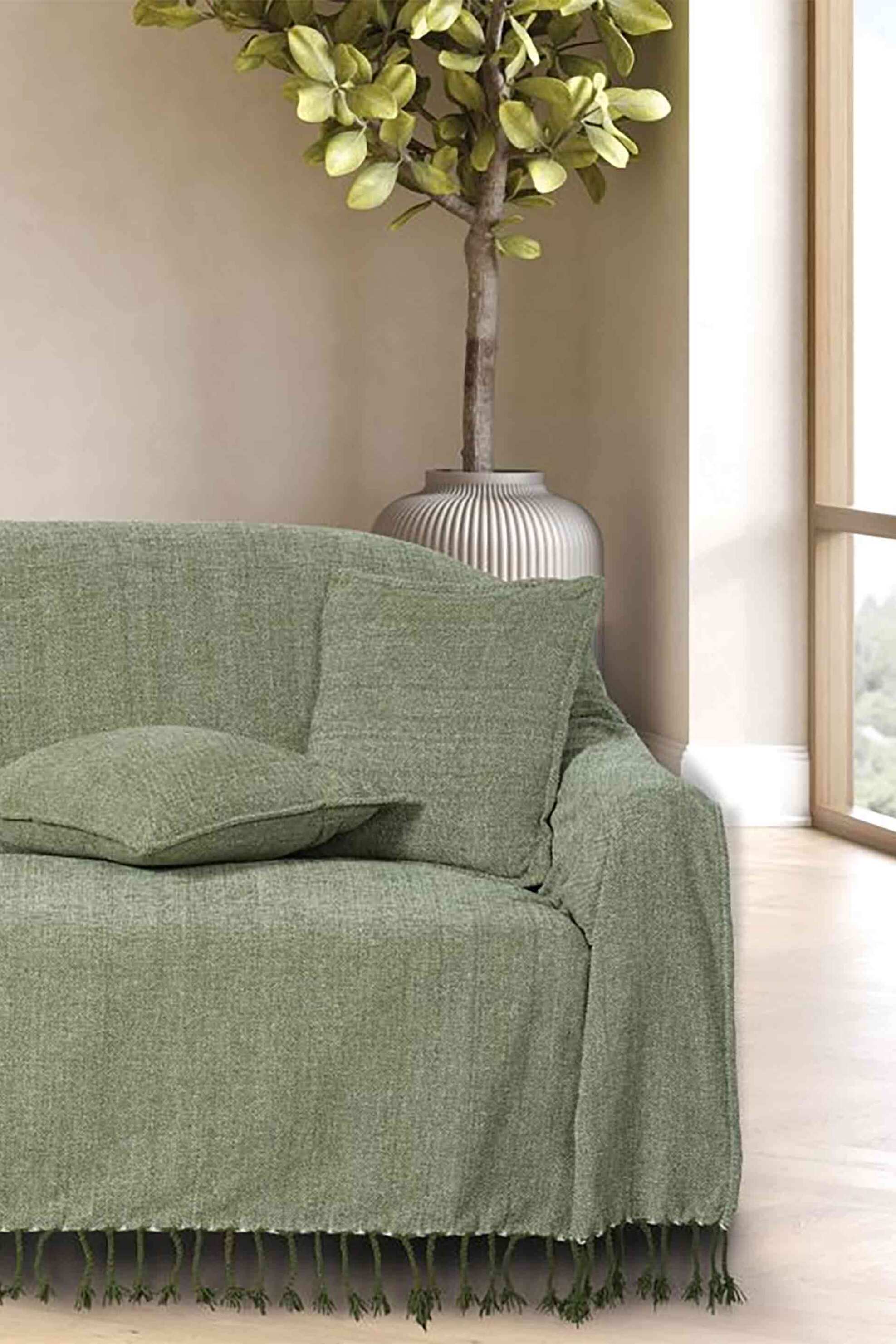 Das Home ριχτάρι διθέσιου καναπέ "0273" 180 x 250 cm - 420618250273 Πράσινο