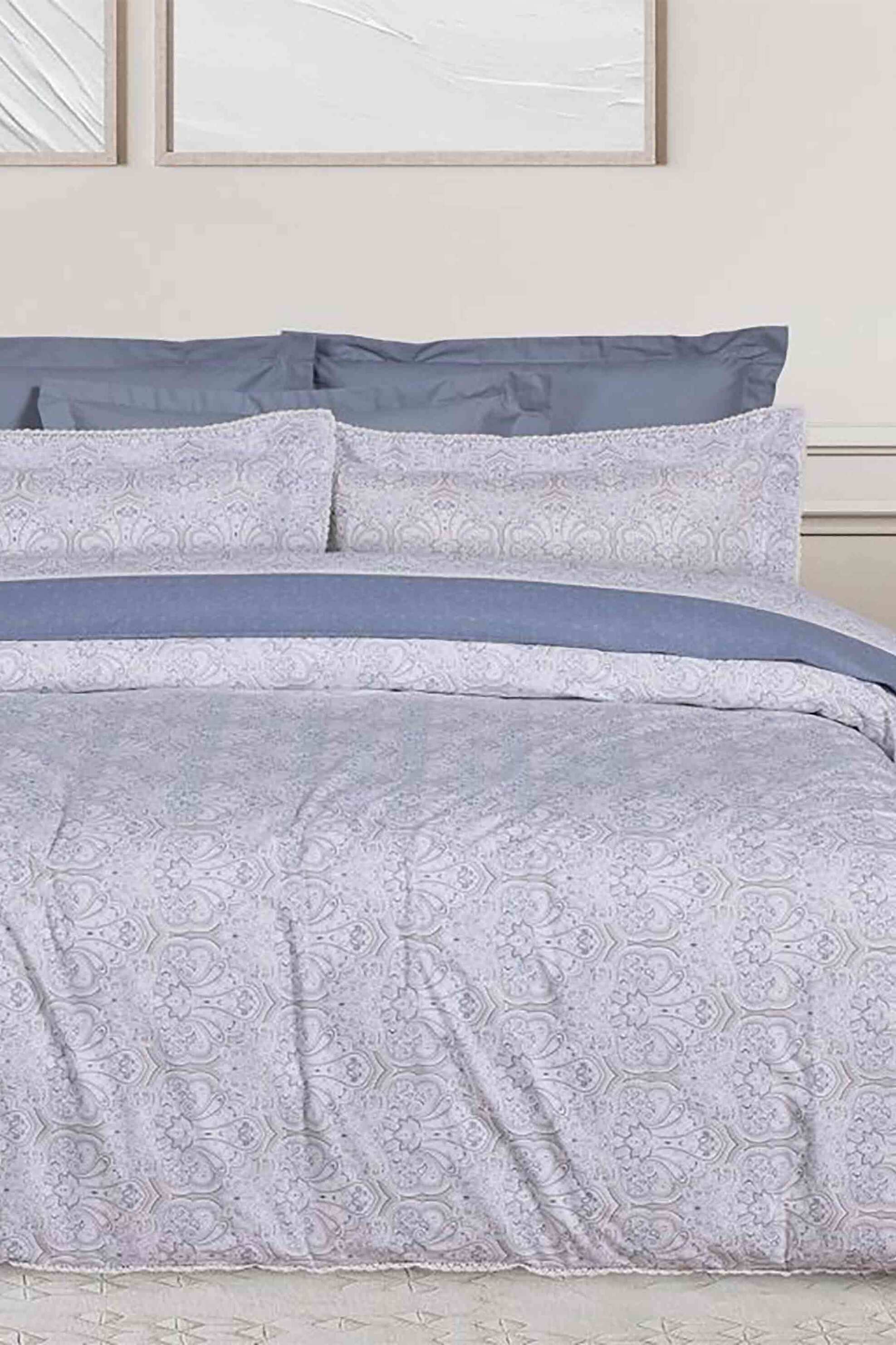 Das Home σετ σεντόνια king size "Prestige 1693" (4 τεμάχια) - 502105201693 Μπλε