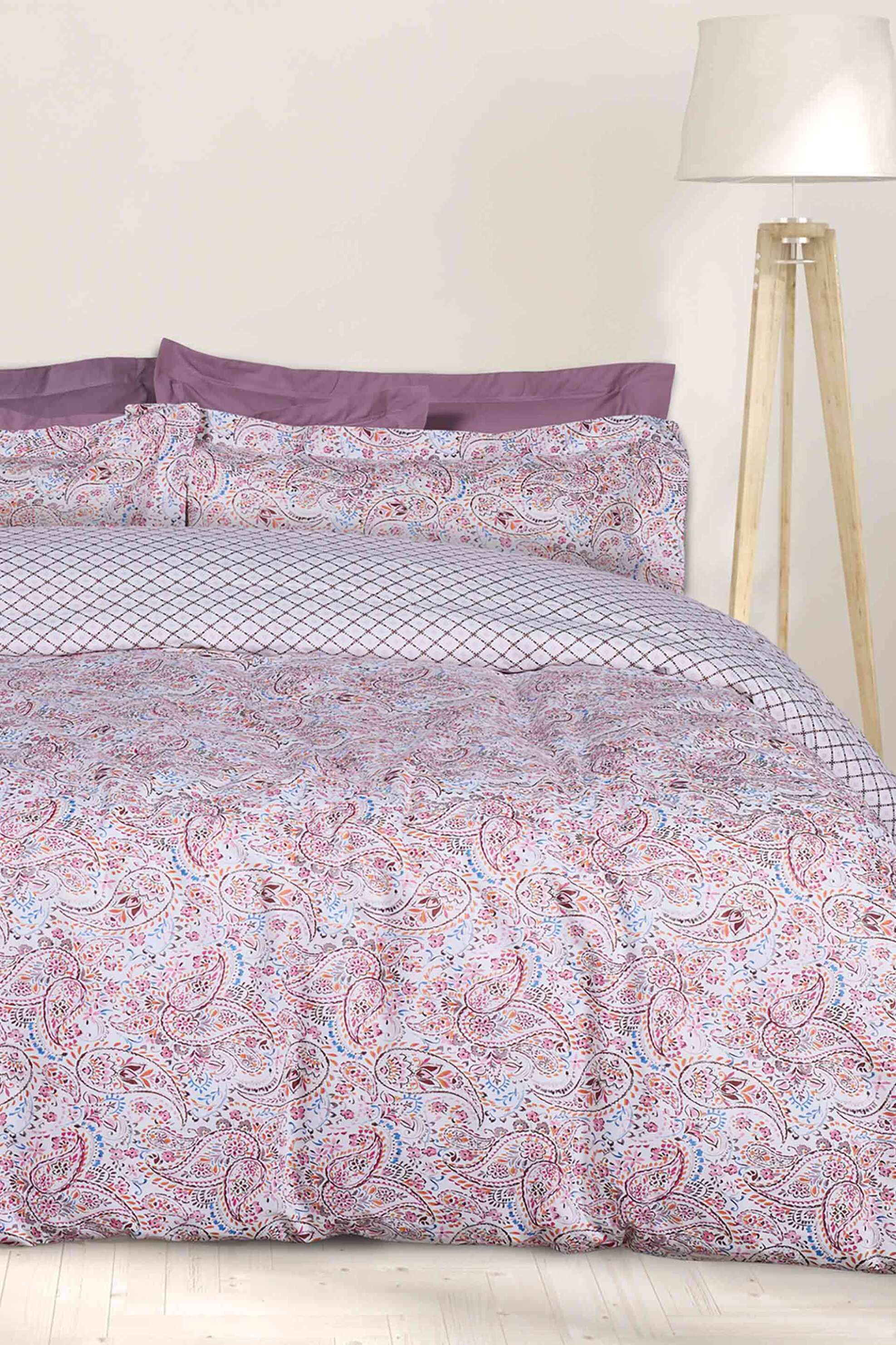 Das Home σετ σεντόνια μονά με μαξιλαροθήκη "Happy 9669" (3 τεμάχια) - 502108109669 Ροζ