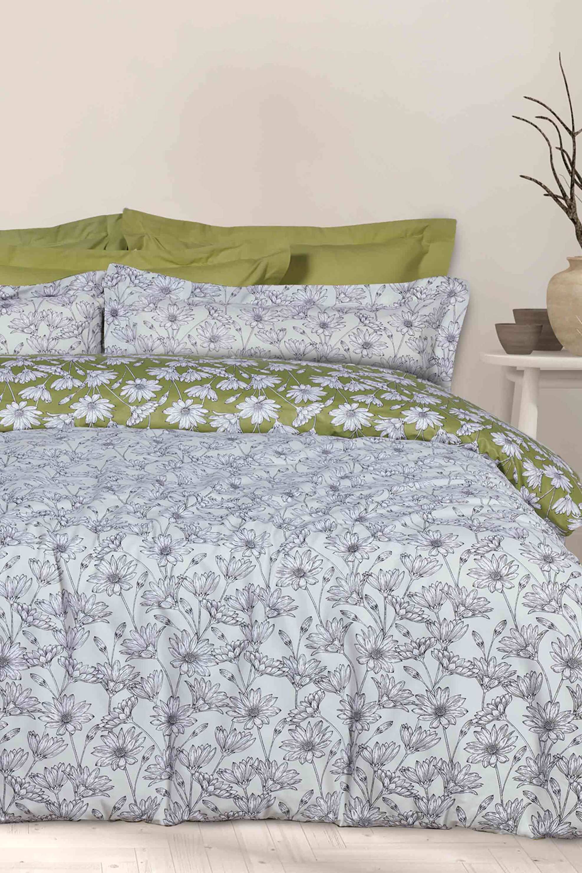 Das Home σετ σεντόνια μονά με μαξιλαροθήκη "Happy 9670" (3 τεμάχια) - 502108109670 Πράσινο