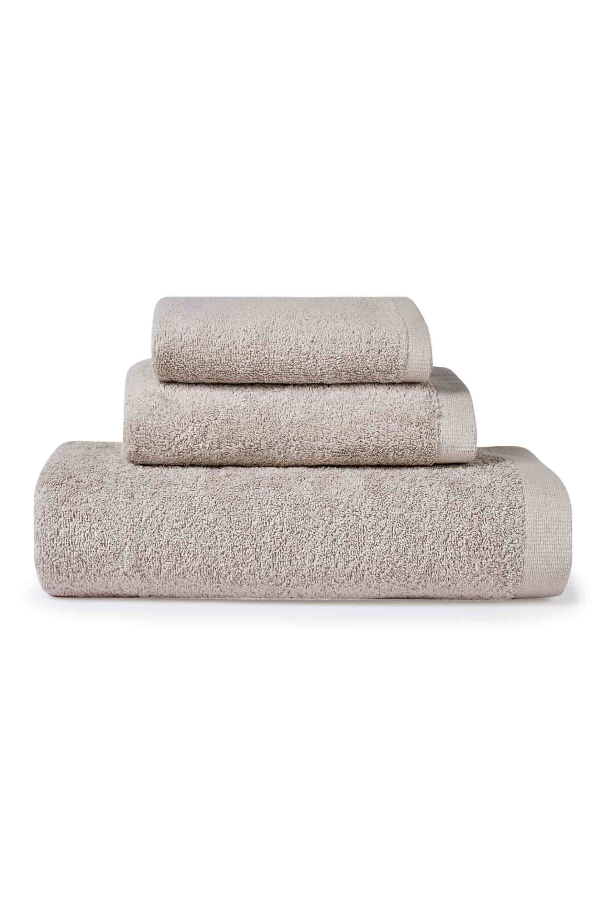 Kentia πετσέτα χεριών μονόχρωμη βαμβακερή "Brand Oyster Lavette" 30 x 30 cm - 000072997