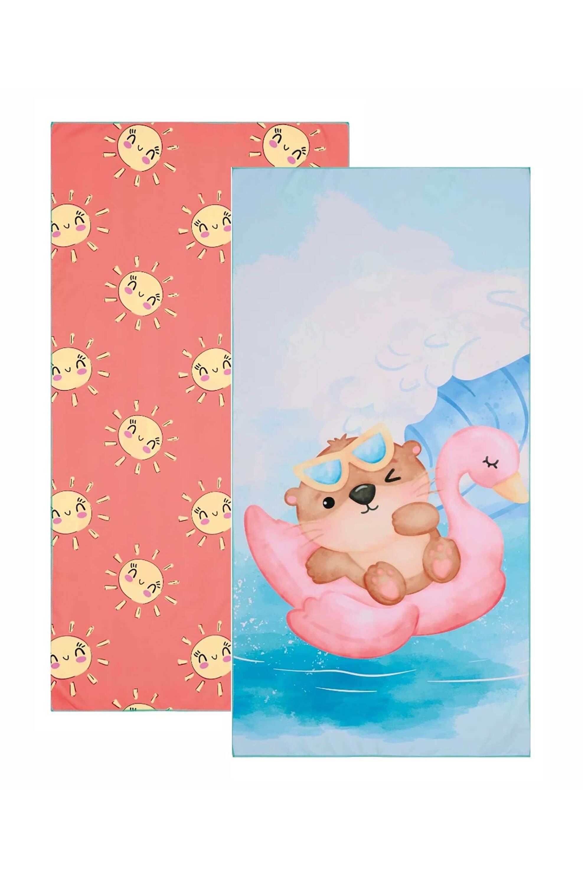 KENTIA Kentia παιδική πετσέτα θαλάσσης microfiber "Float 2512" 70 x 140 cm - 000077981