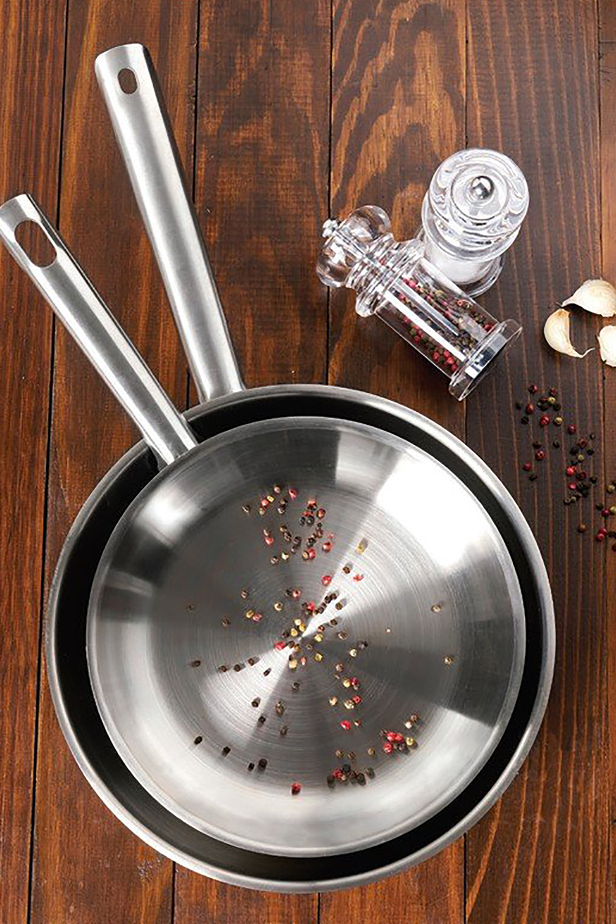 Cook-Shop τηγάνι ανοξείδωτο χωρίς καπάκι 24 cm - 30002459 φωτογραφία