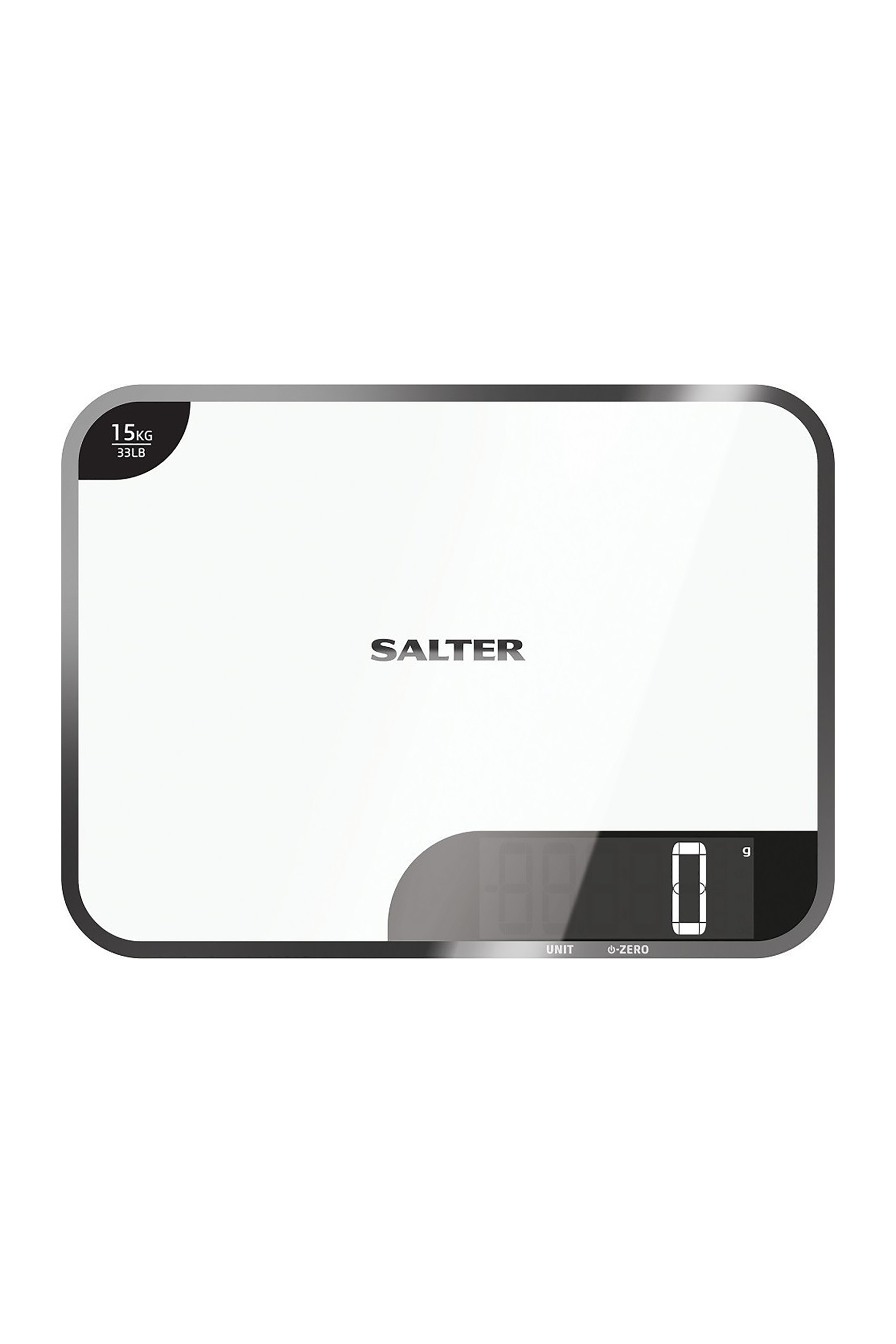 Salter επιφάνεια κοπής τροφίμων με ψηφιακή ζυγαριά 35 x 26 x 2.5 cm - 1079WHDR