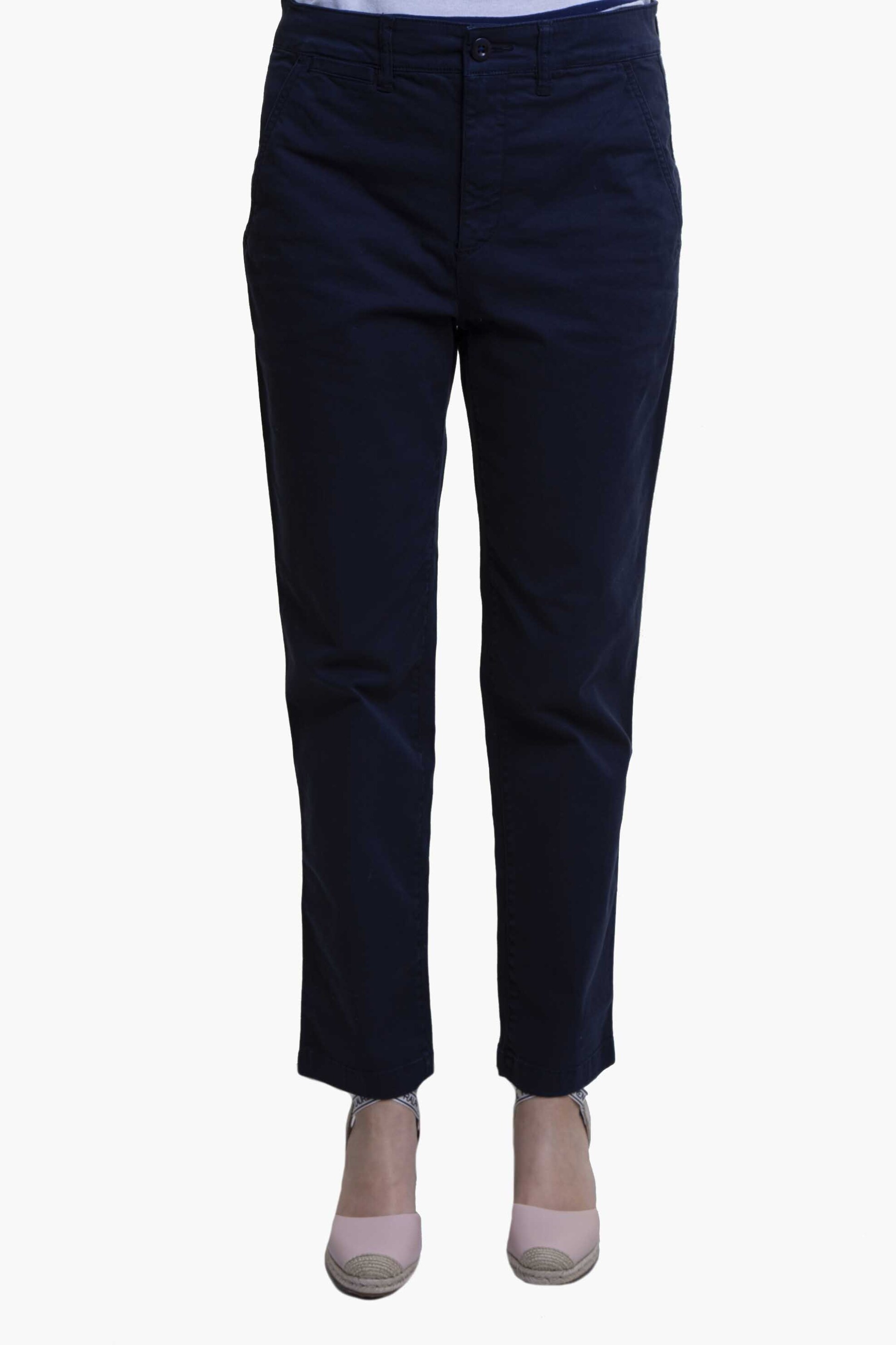 Lauren Ralph Lauren γυναικείο chino παντελόνι μονόχρωμο με τσέπες μπροστά και πίσω - 200812287001 Σκούρο Μπλε φωτογραφία