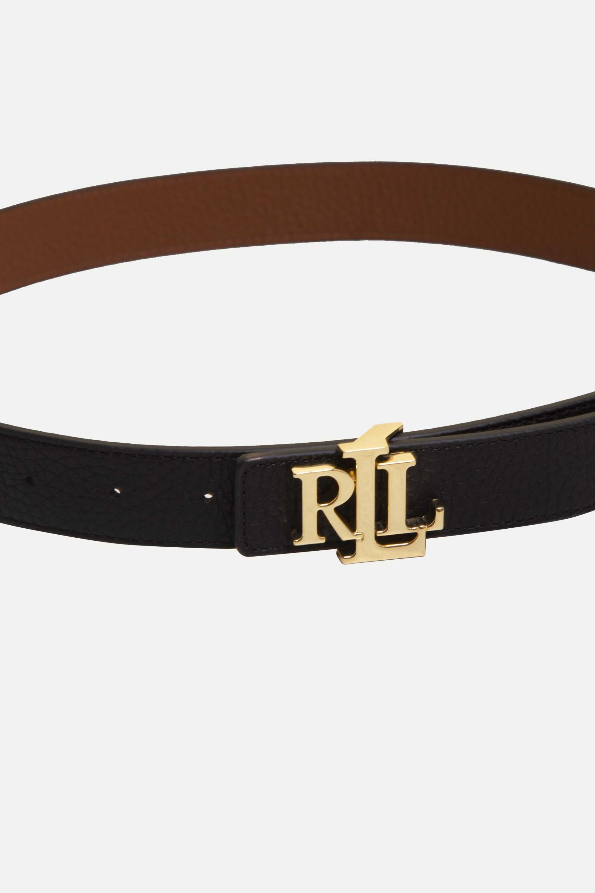 Lauren Ralph Lauren γυναικεία ζώνη διπλής όψης με αγκράφα το μονόγραμμα - 412912039001 Μαύρο φωτογραφία