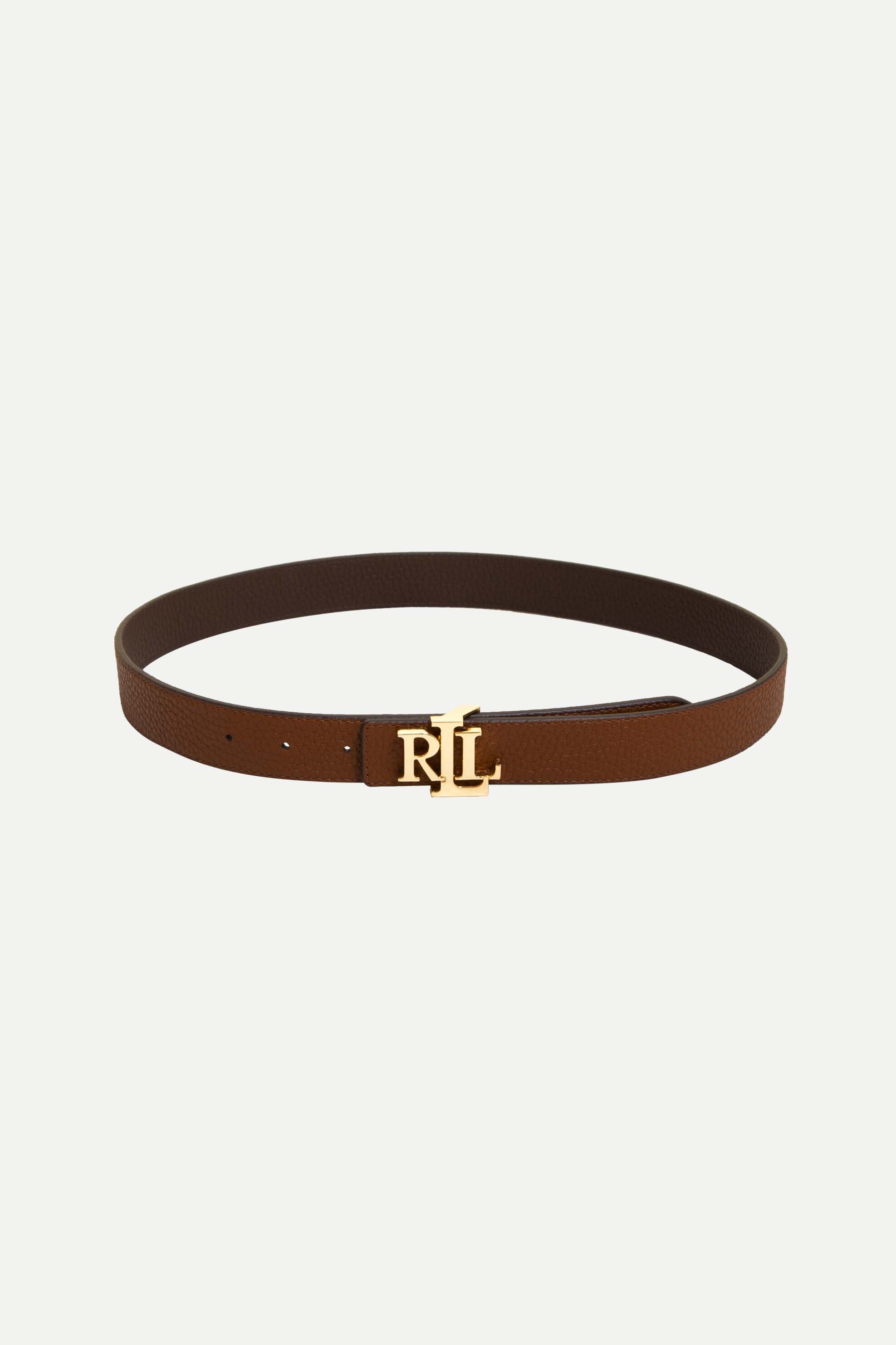 Lauren Ralph Lauren γυναικεία ζώνη διπλής όψης με αγκράφα το μονόγραμμα - 412912039002 Ταμπά φωτογραφία