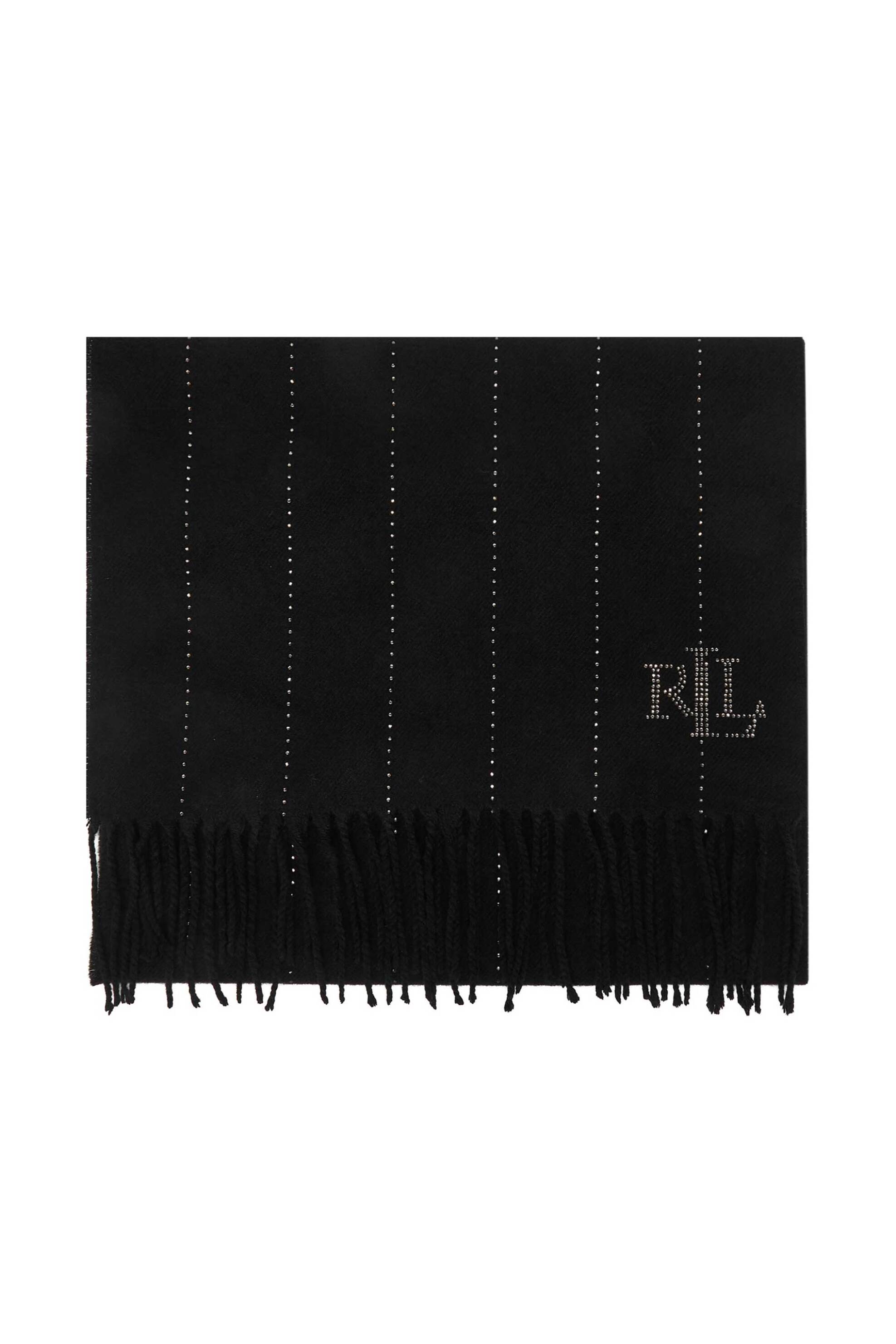 Lauren Ralph Lauren γυναικείο κασκόλ με στρας - 454P04453006 Μαύρο