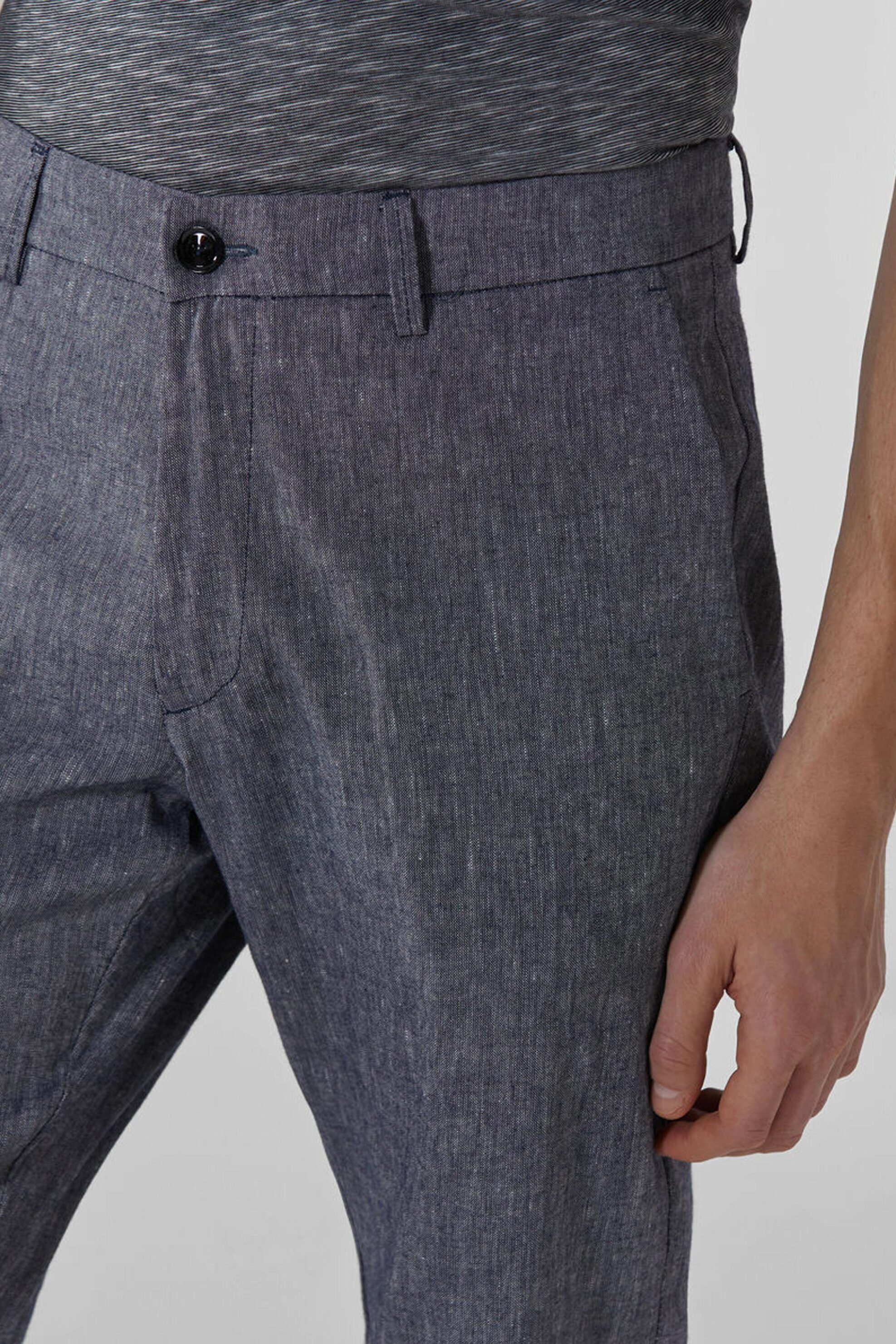 Trussardi Ανδρικό Chino Παντελόνι - 52P00000-1T003579 Ανθρακί