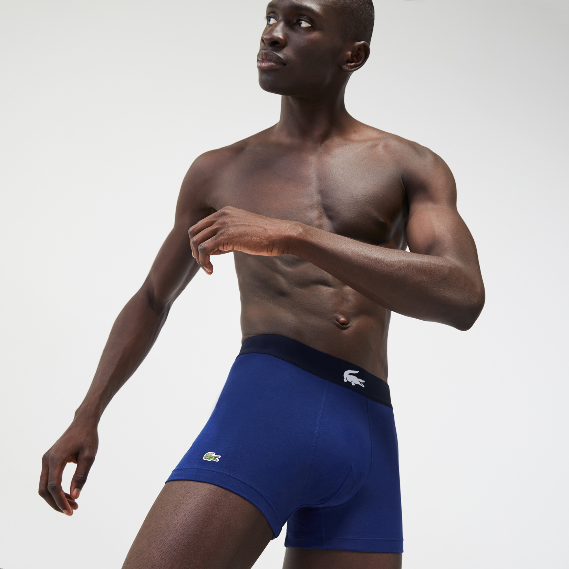 Lacoste σετ 3 εσωρούχων μπόξεράκια με λογότυπο - 5H1774 Μπλε Σκούρο φωτογραφία