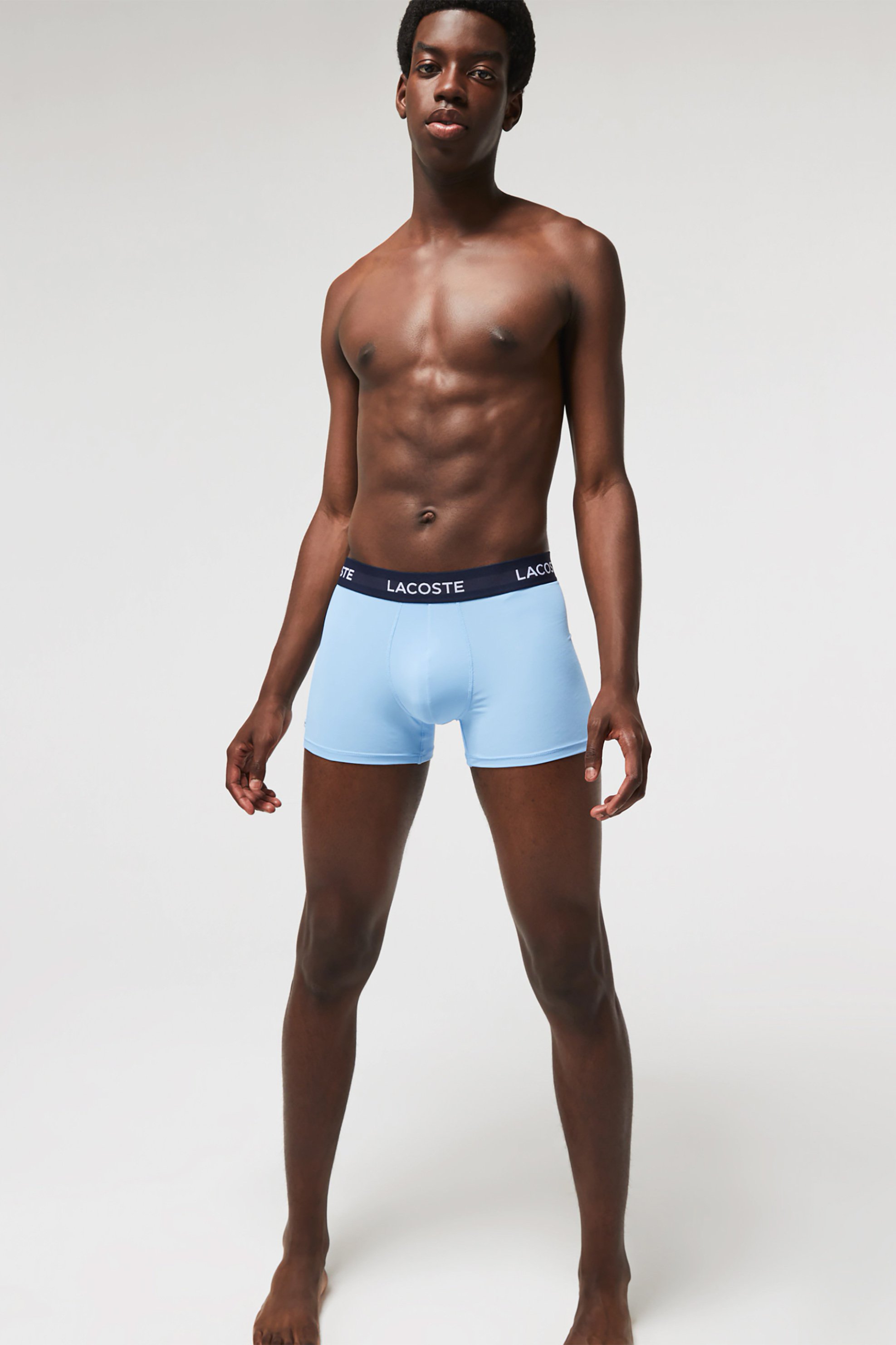 Lacoste σετ ανδρικά εσώρουχα trunk με λογότυπο στο λάστιχο (3 τεμάχια) - 5H9623