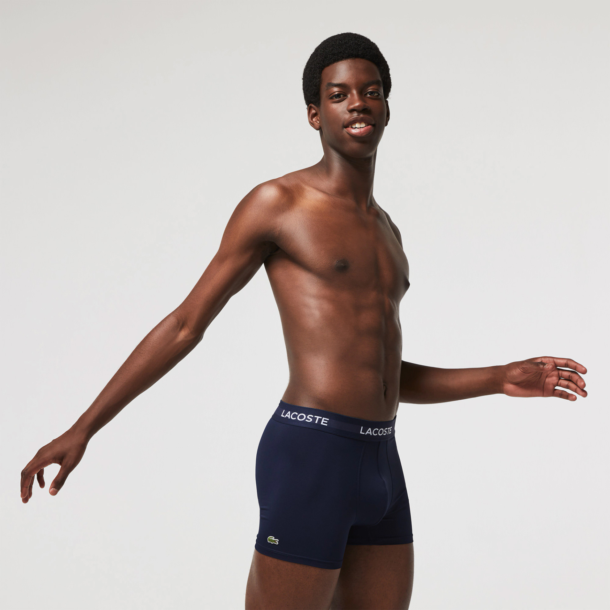 Lacoste σετ ανδρικά εσώρουχα trunk με λογότυπο στο λάστιχο (3 τεμάχια) - 5H9623 φωτογραφία