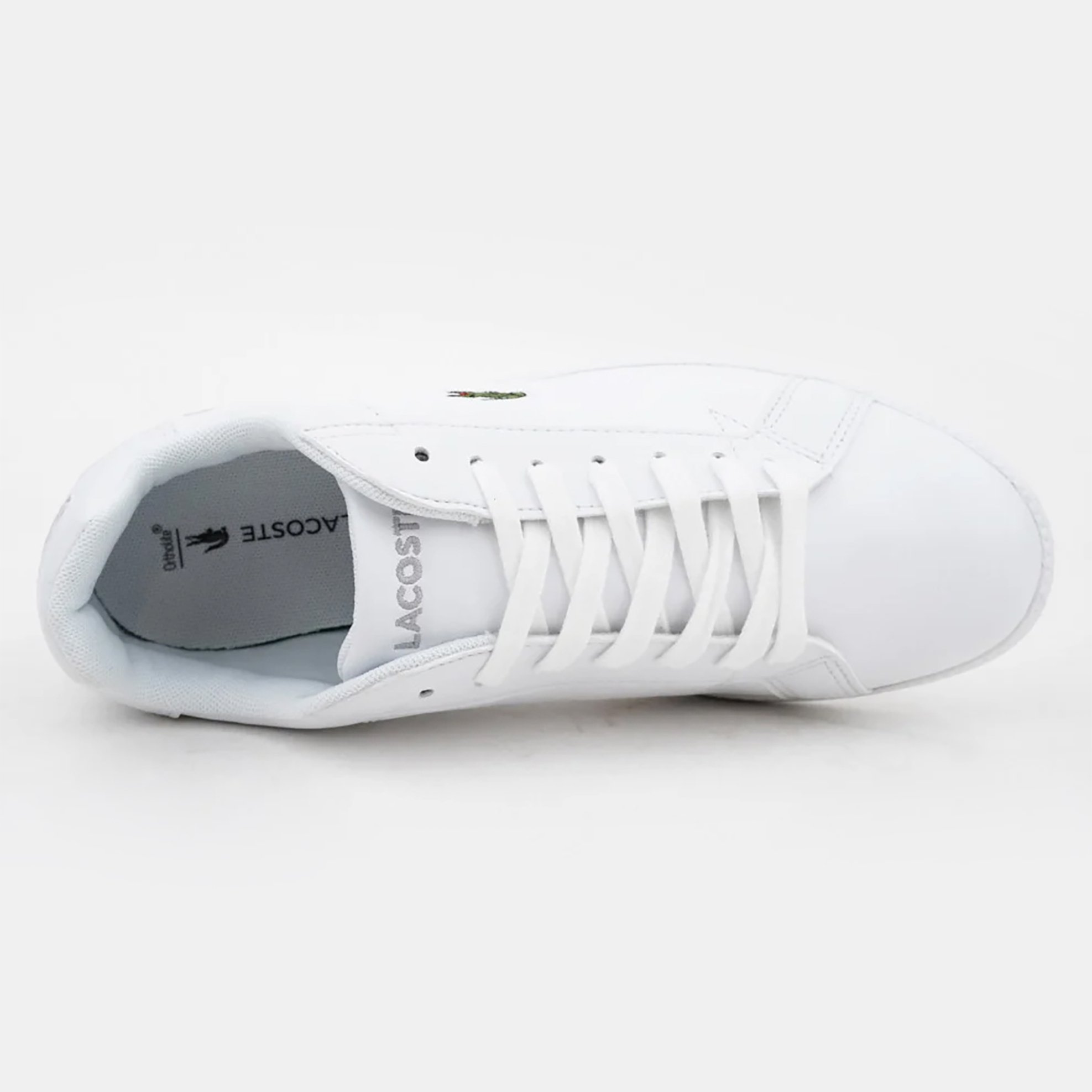 LACOSTE Lacoste γυναικεία δερμάτινα sneakers με κεντημένο λογότυπο "Graduate BL21" - 41SFA004221G Λευκό - 3