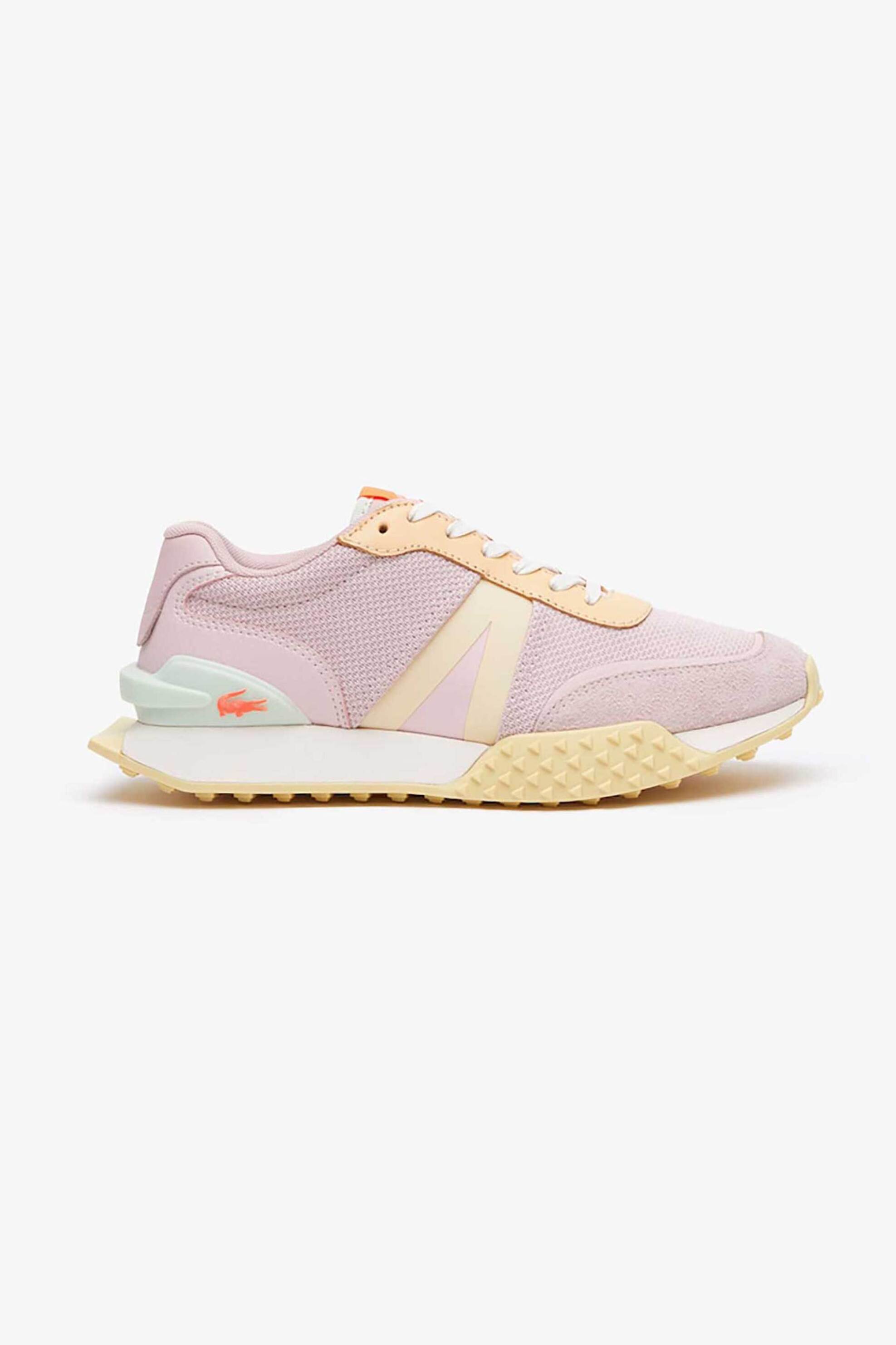 LACOSTE Lacoste γυναικεία trainers colorblocked με ανάγλυφο κροκοδειλάκι "L-Spin deluxe" - 45SFA0053AMY Ροζ - 2