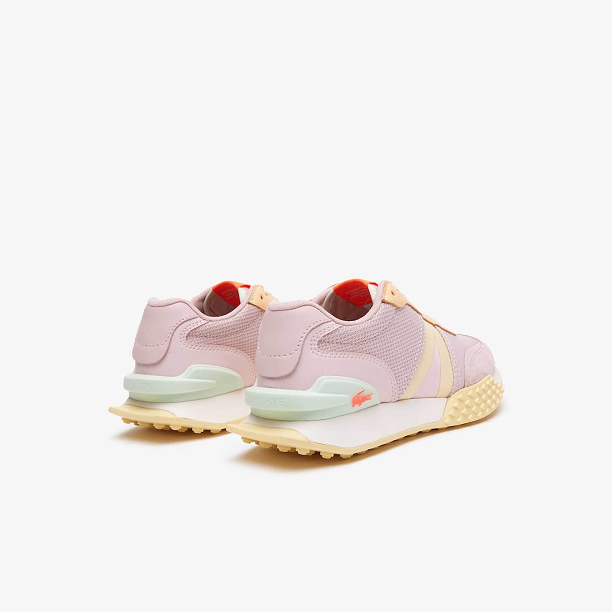 Lacoste Γυναικεία Trainers Colorblocked με Ανάγλυφο Κροκοδειλάκι L-Spin Deluxe - 45Sfa0053Amy Ροζ
