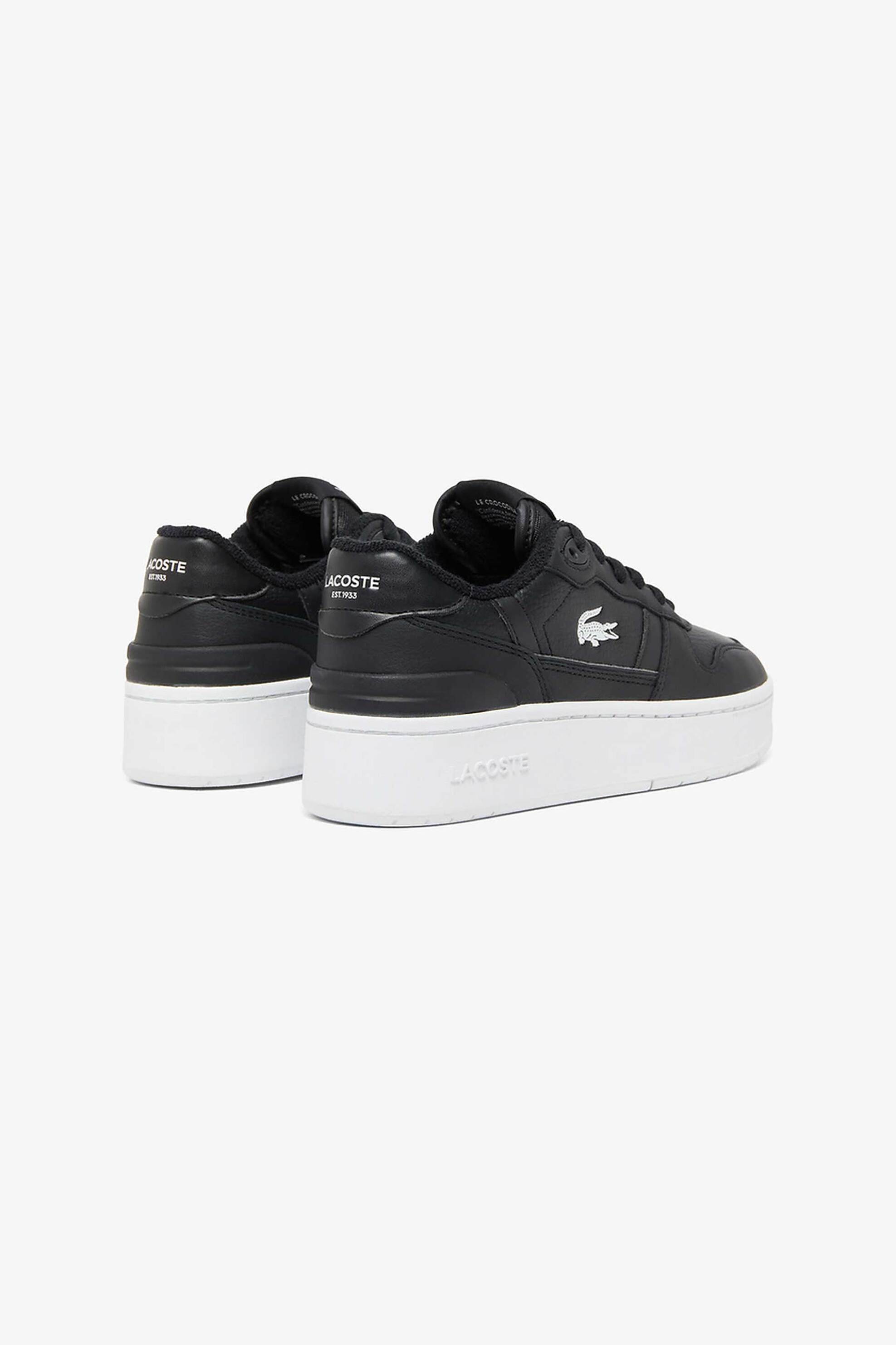 Lacoste γυναικεία δερμάτινα sneakers με λογότυπο "T-Clip" - 48SFA0046312 Μαύρο φωτογραφία