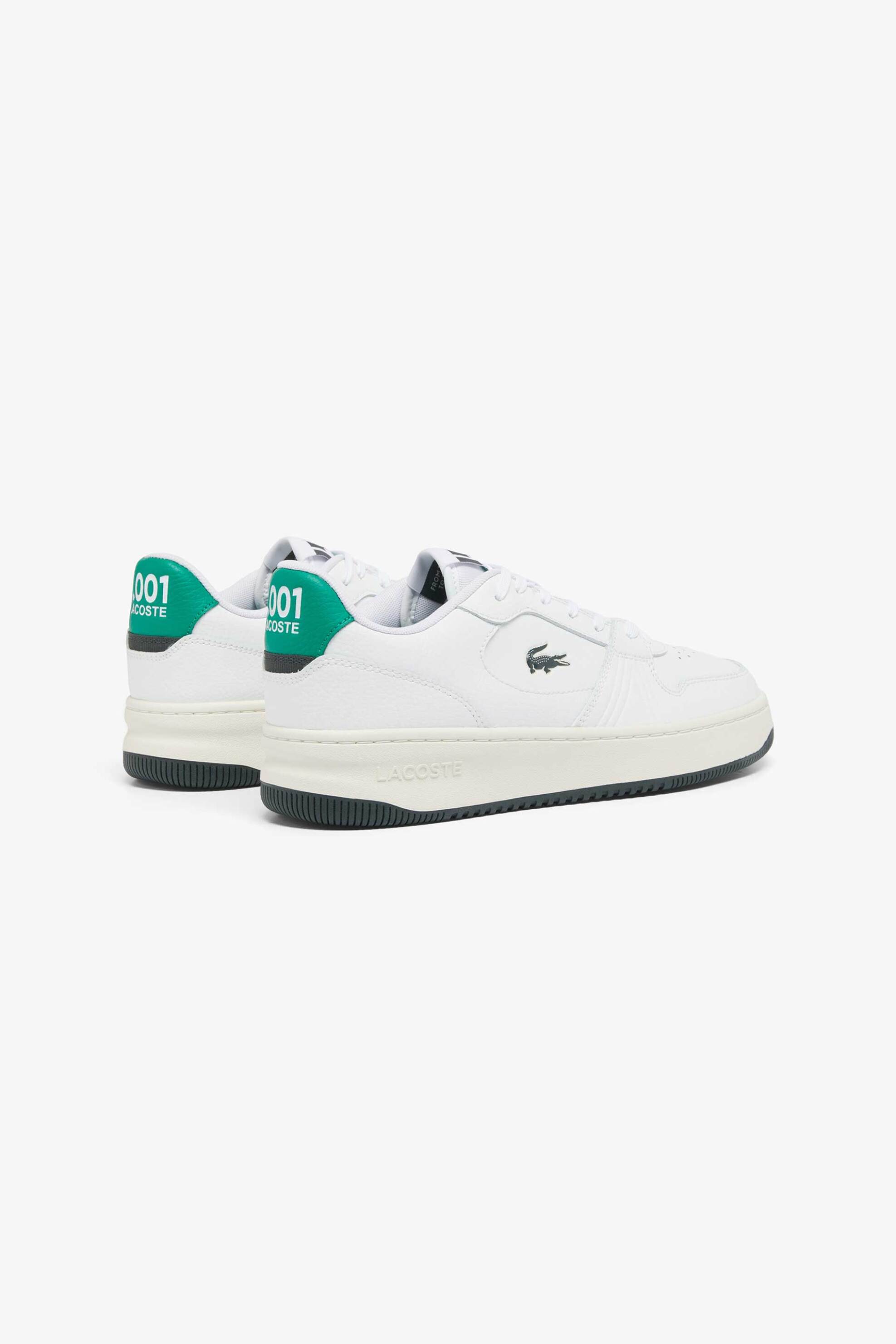 Lacoste Ανδρικά Δερμάτινα Sneakers L001 - 48Sma0021Wg1 Λευκό