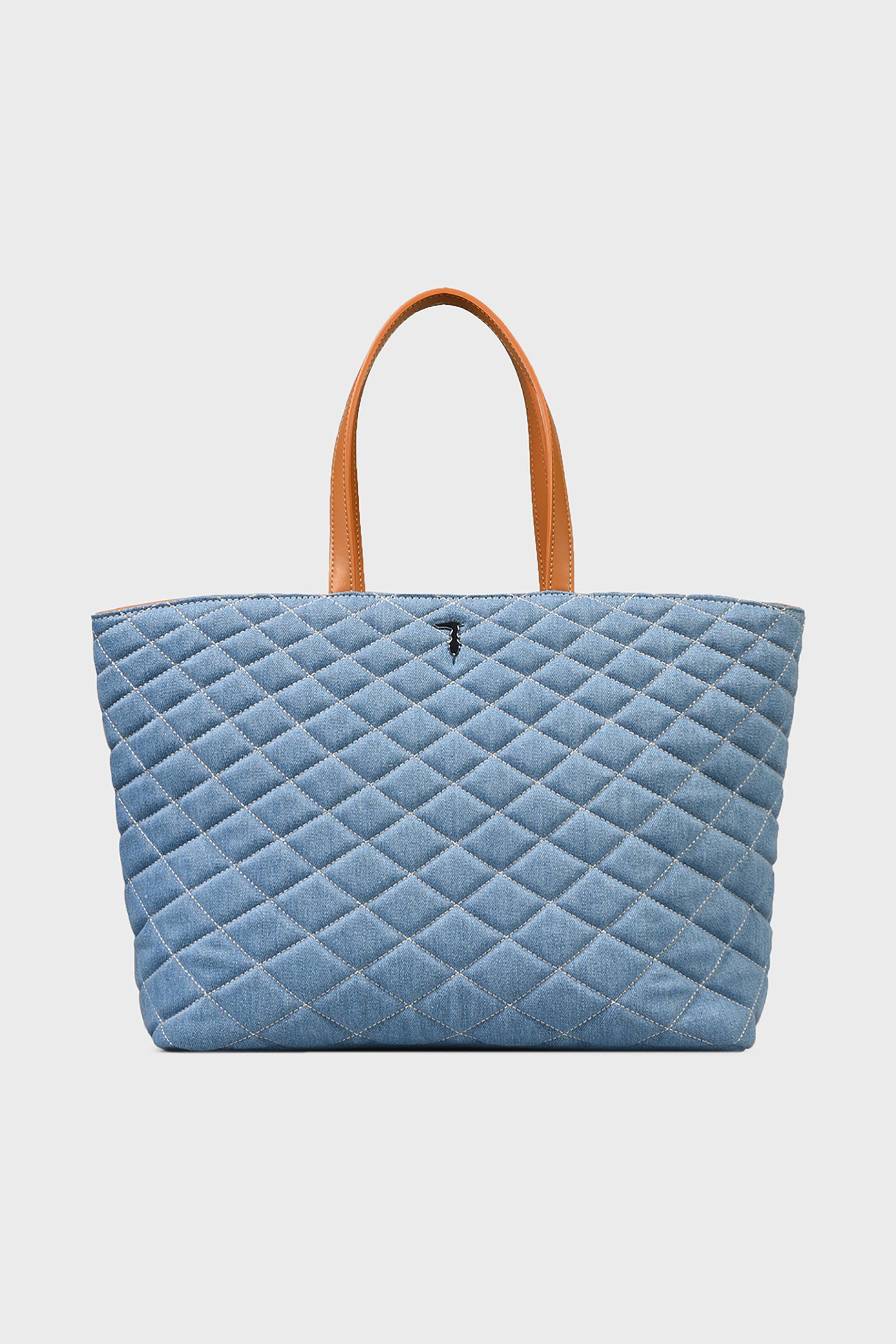 TRUSSARDI BAZAAR Trussardi γυναικεία τσάντα ώμου με μεταλλικό λογότυπο - 75B01105-9Y099998