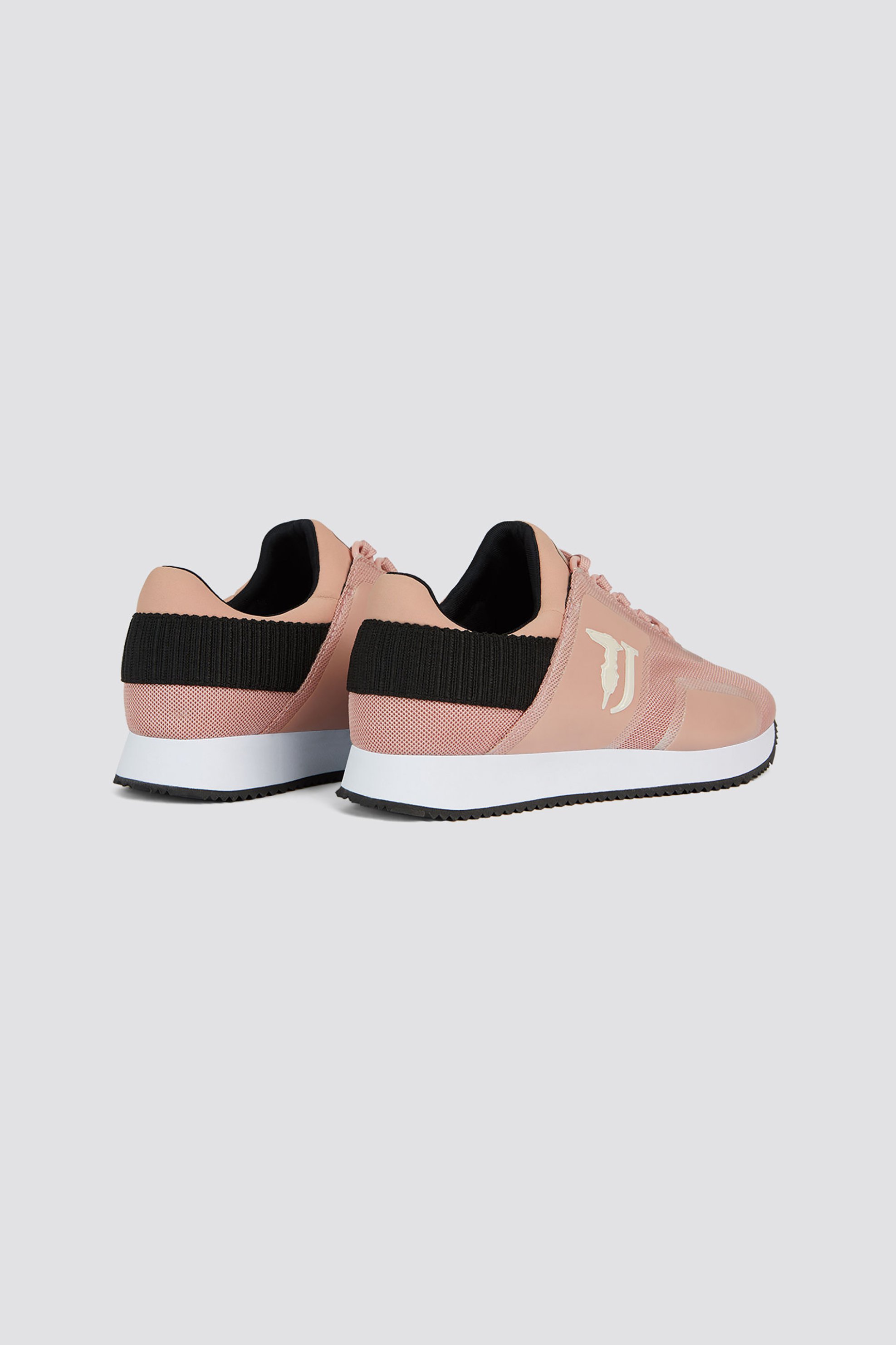 Trussardi Jeans Γυναικεία Sneakers με Mesh Ύφασμα Shiny - 79A00328-9Y099999 Ροζ