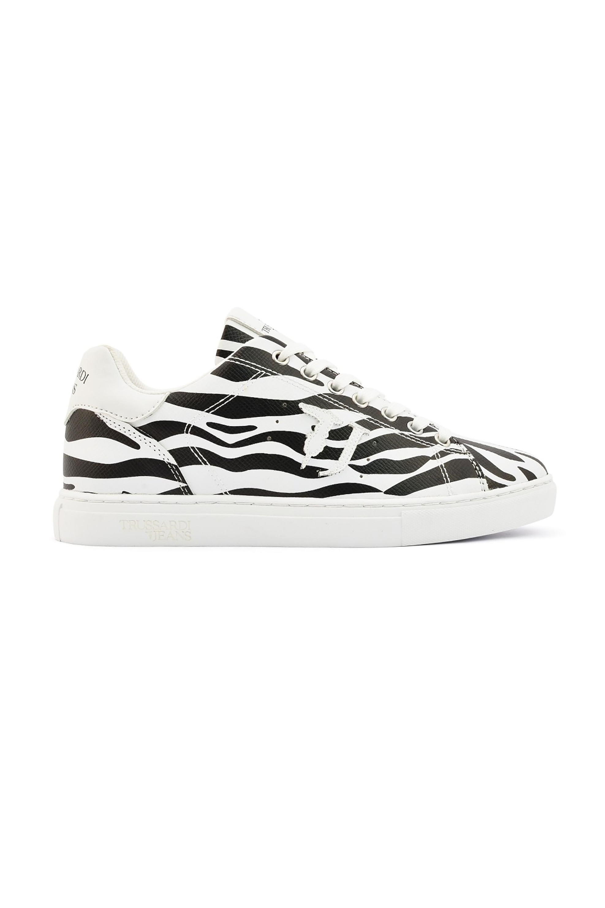 Trussardi Jeans γυναικεία sneakers με animal print - 79A00453-9Y099998 Λευκό φωτογραφία
