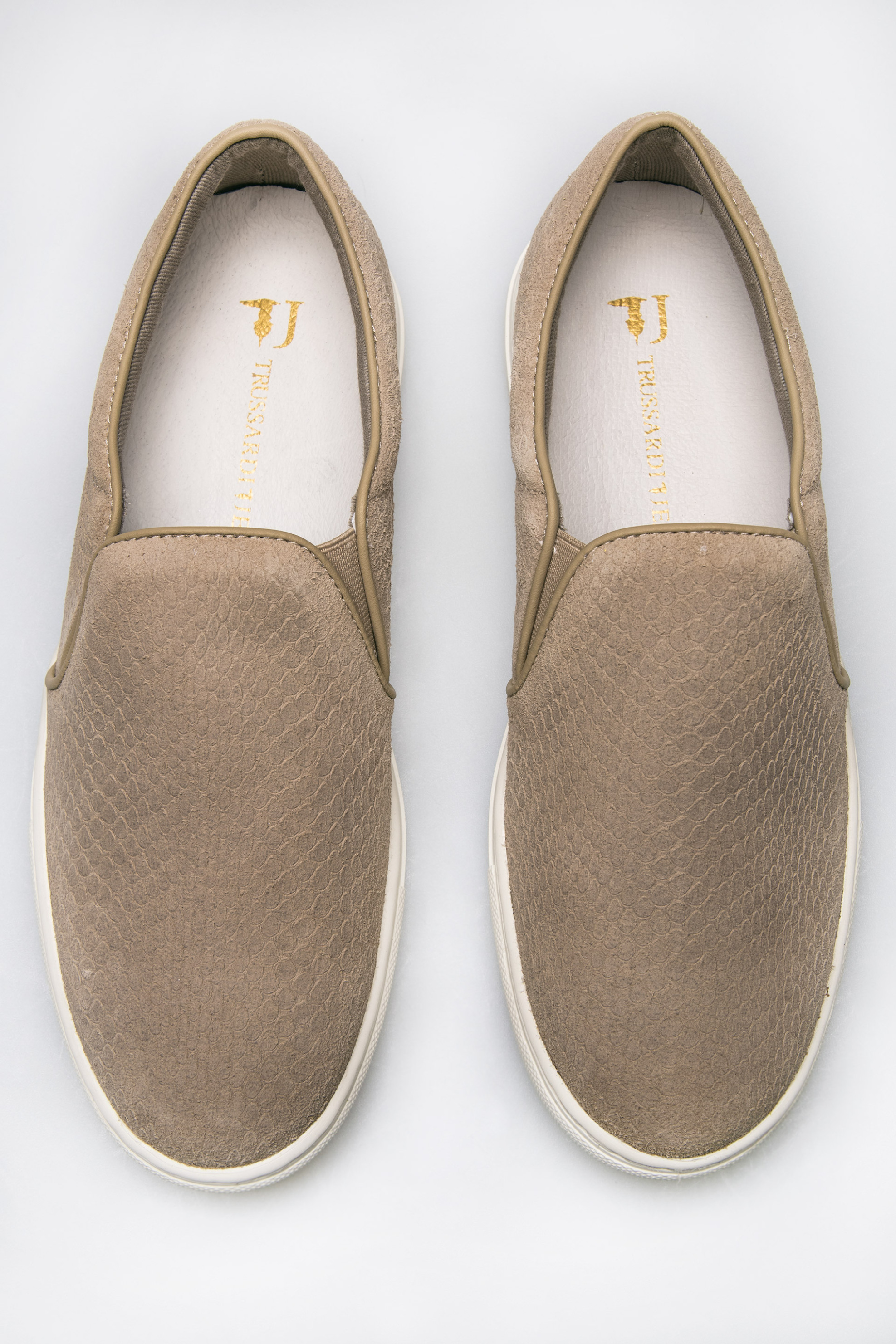 Ανδρικά παπούτσια, Trussardi - 79S00049 Μπεζ φωτογραφία