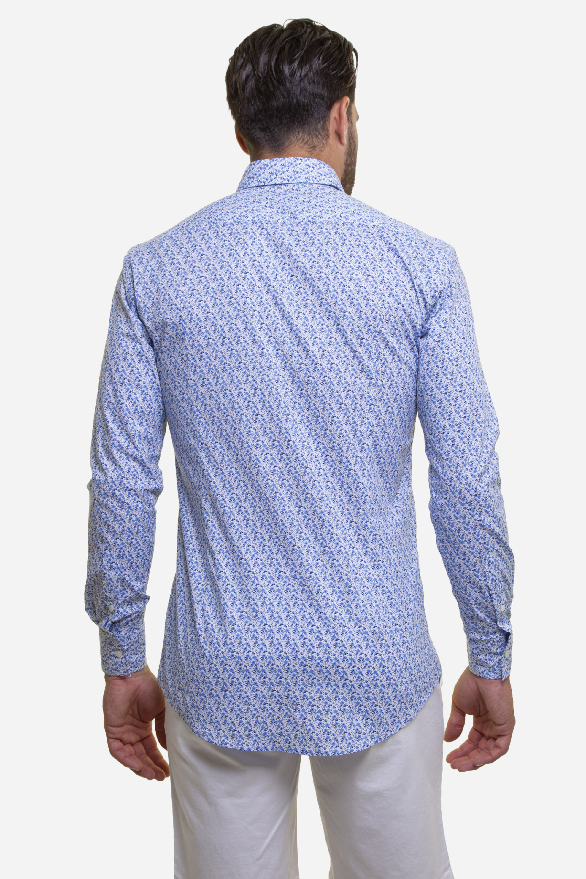 The Bostonians Ανδρικό Πουκάμισο με Floral Μικροσχέδιο Slim Fit - Acp1875