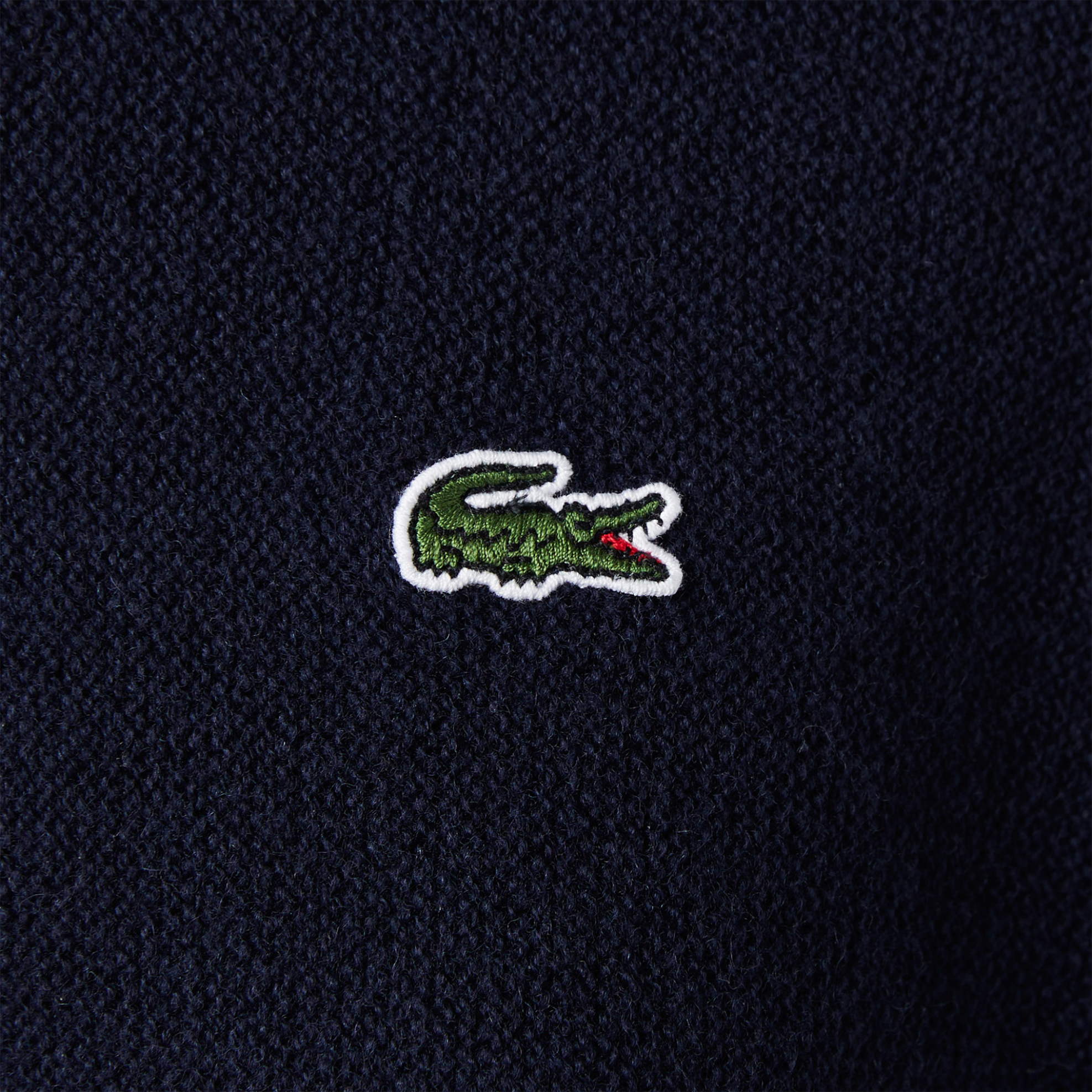 LACOSTE Lacoste γυναικεία μπλούζα ζιβάγκο με λογότυπο - AF9542 Μπλε Marine - 4