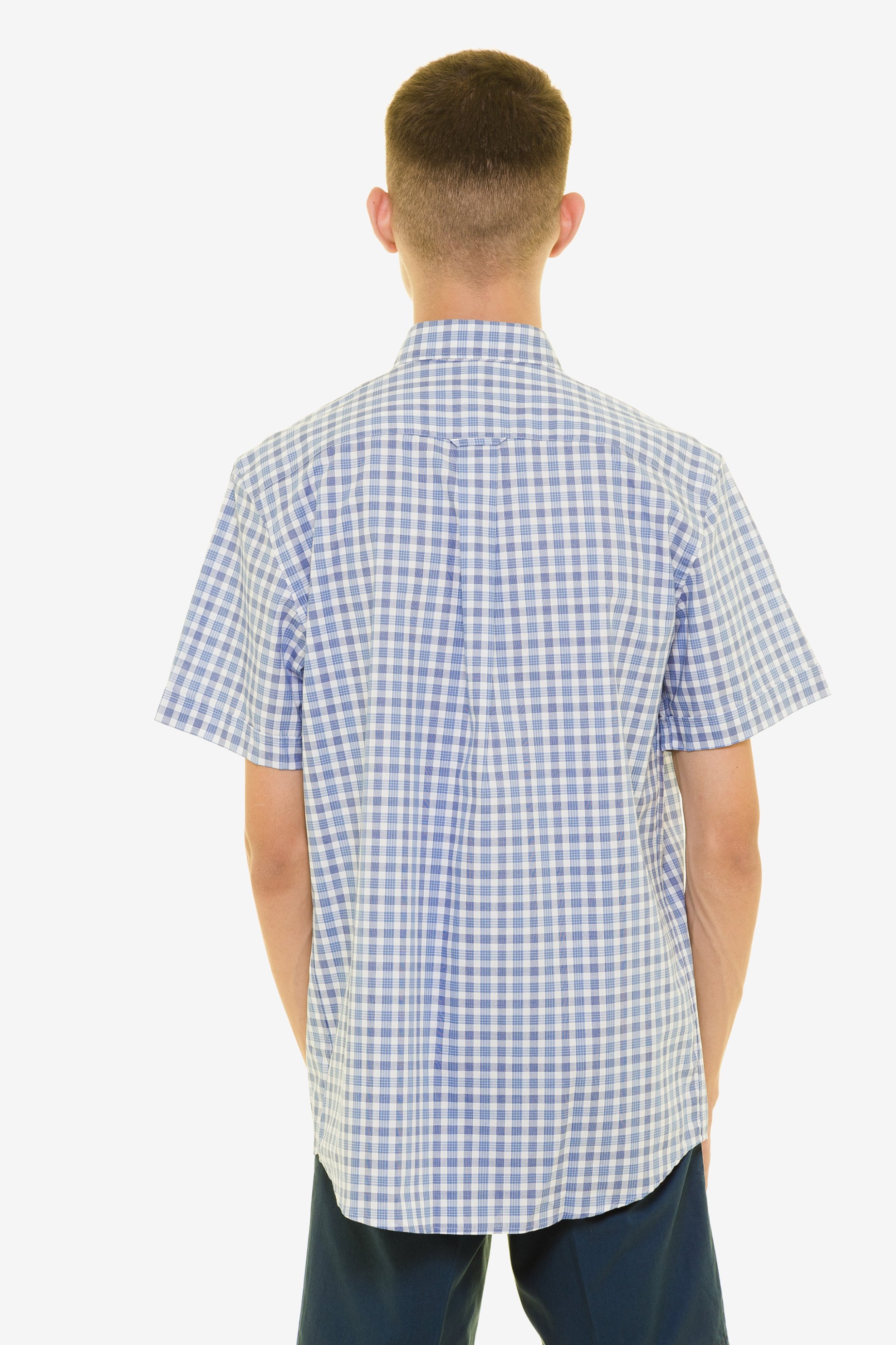 The Bostonians Ανδρικό Καρό Πουκάμισο Κοντομάνικο με Button Down Γιακά - Bach7879