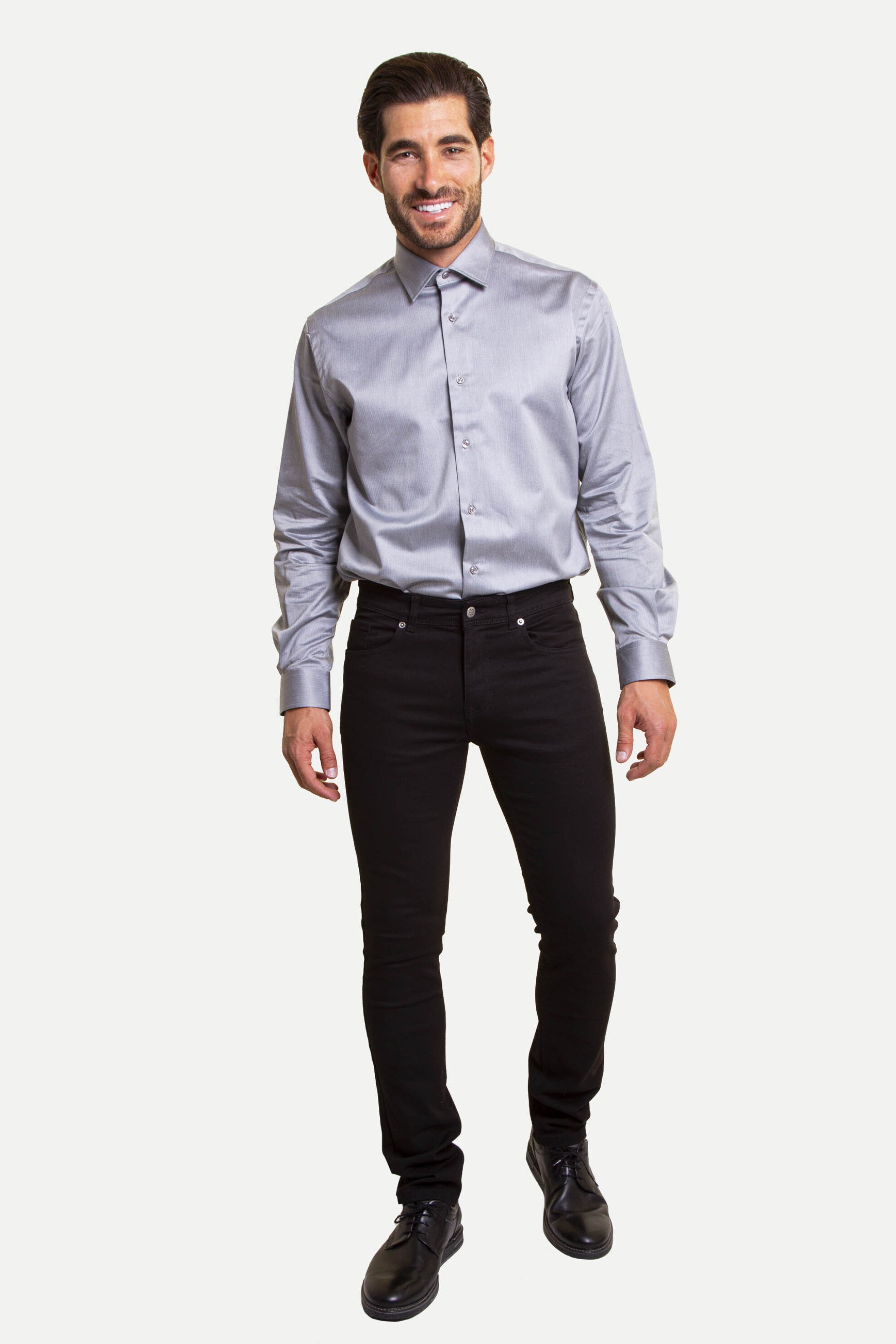 THE BOSTONIANS The Bostonians ανδρικό τζιν παντελόνι πεντάτσεπο Regular Fit - CJ1651122 Μαύρο