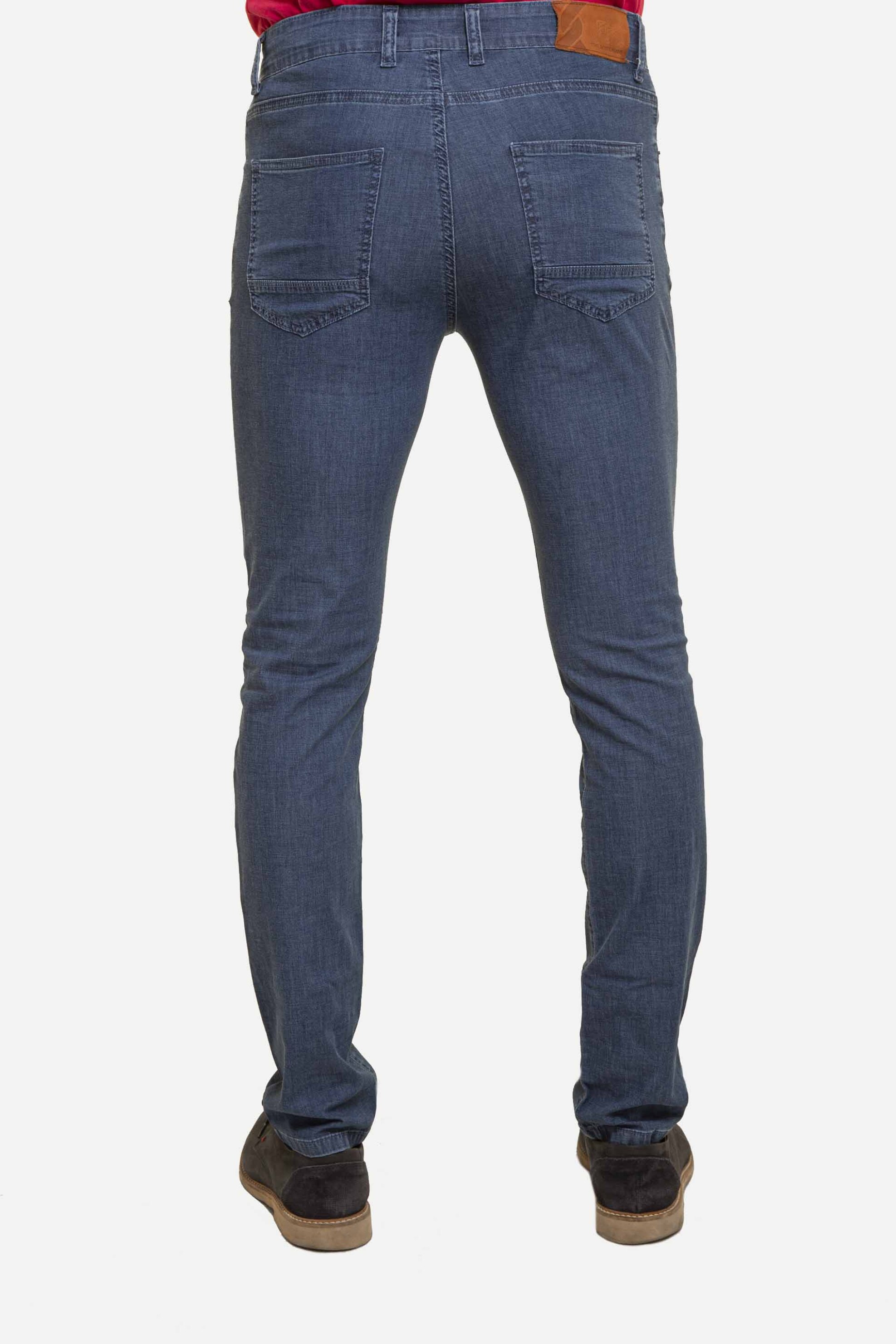 The Bostonians Ανδρικό Τζιν Παντελόνι Πεντάτσεπο Slim Fit - Cj570522 Denim Blue