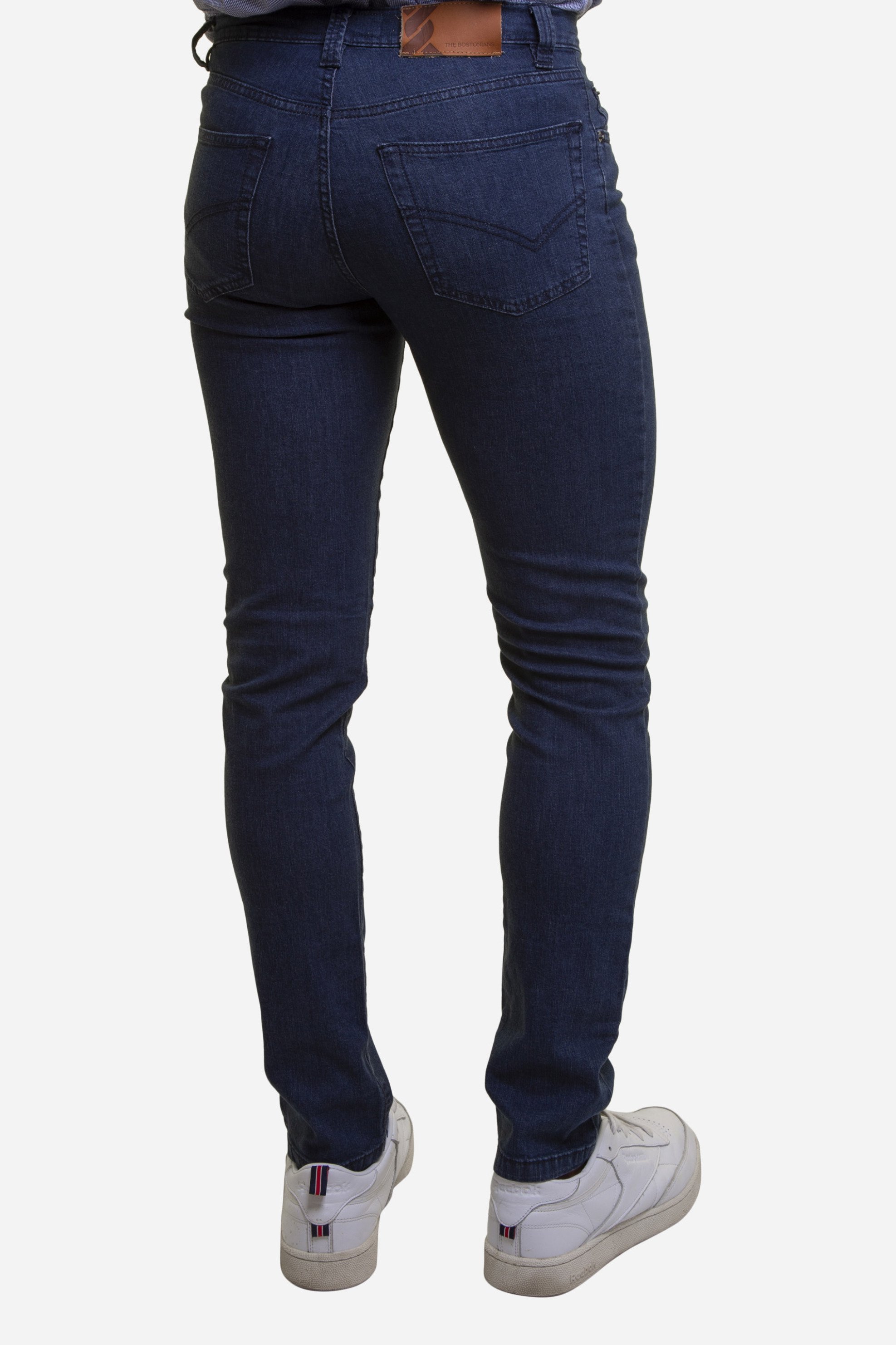 The Bostonias Ανδρικό Παντελόνι Τζιν Πεντάτσεπο Slim Fit - Cj6248487 Μπλε Σκούρο