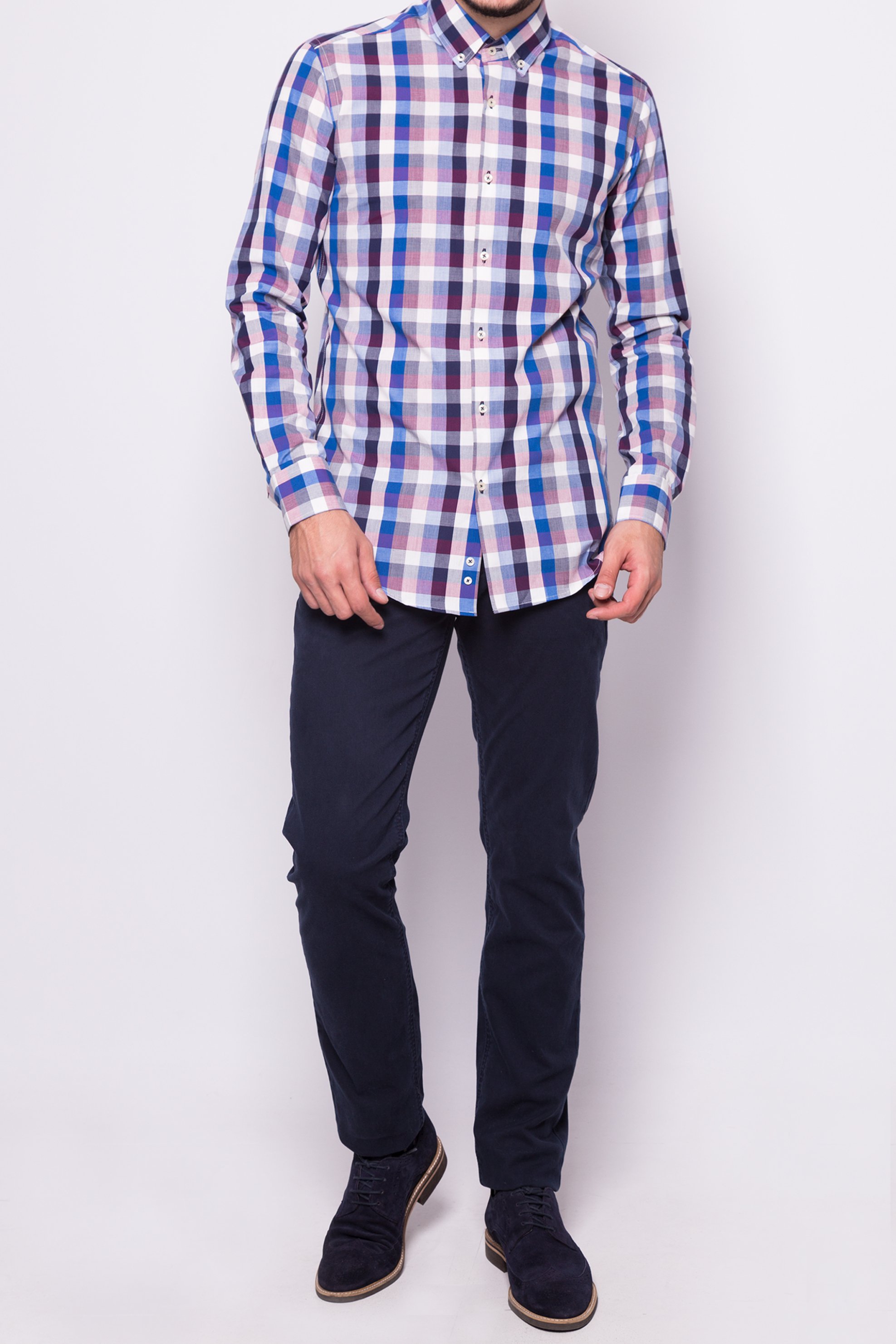 Ανδρικό παντελόνι The Bostonians - CJ800753239 Μπλε Σκούρο