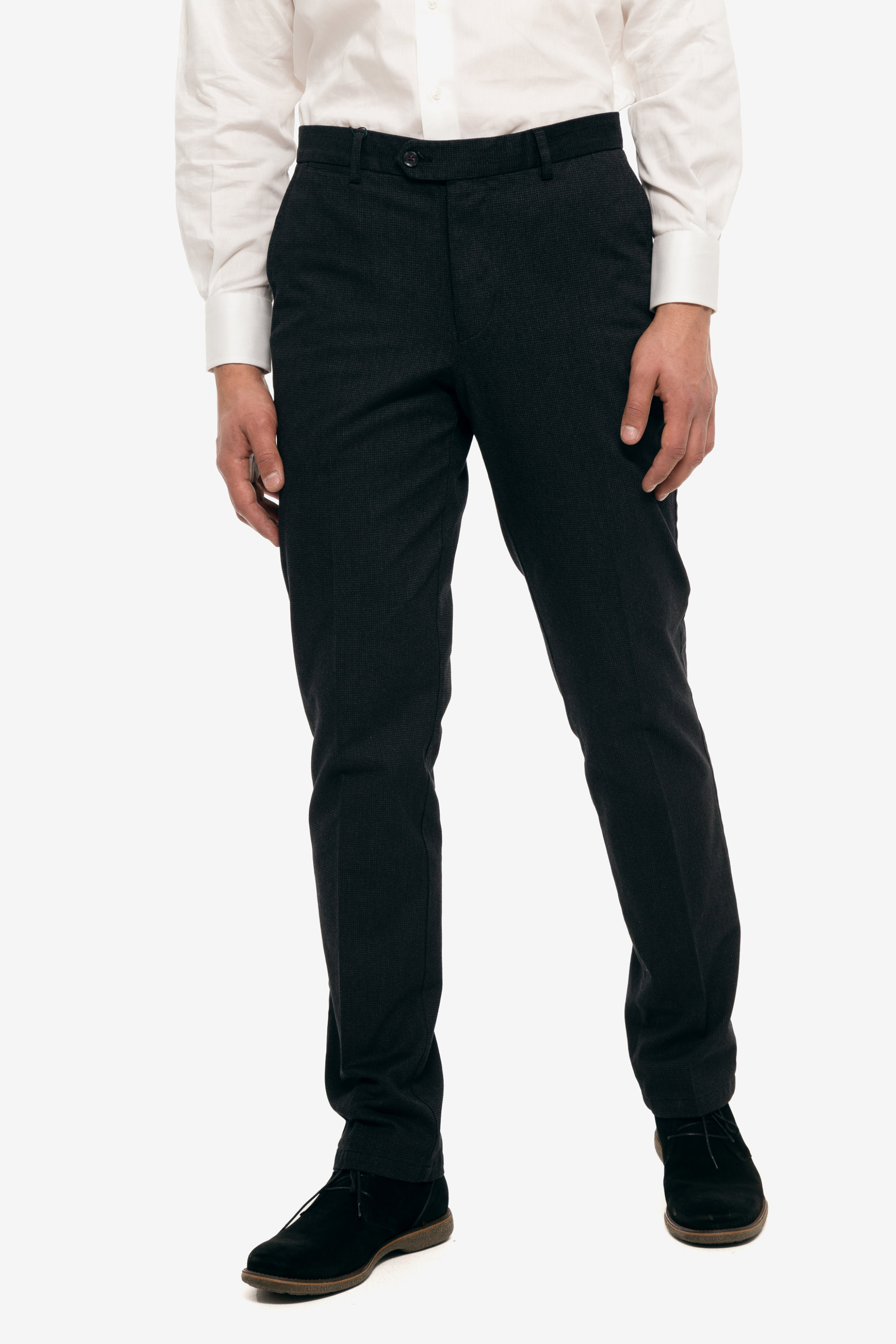 THE BOSTONIANS The Bostonians ανδρικό παντελόνι υφασμάτινο slim fit - CN010691 Μαύρο