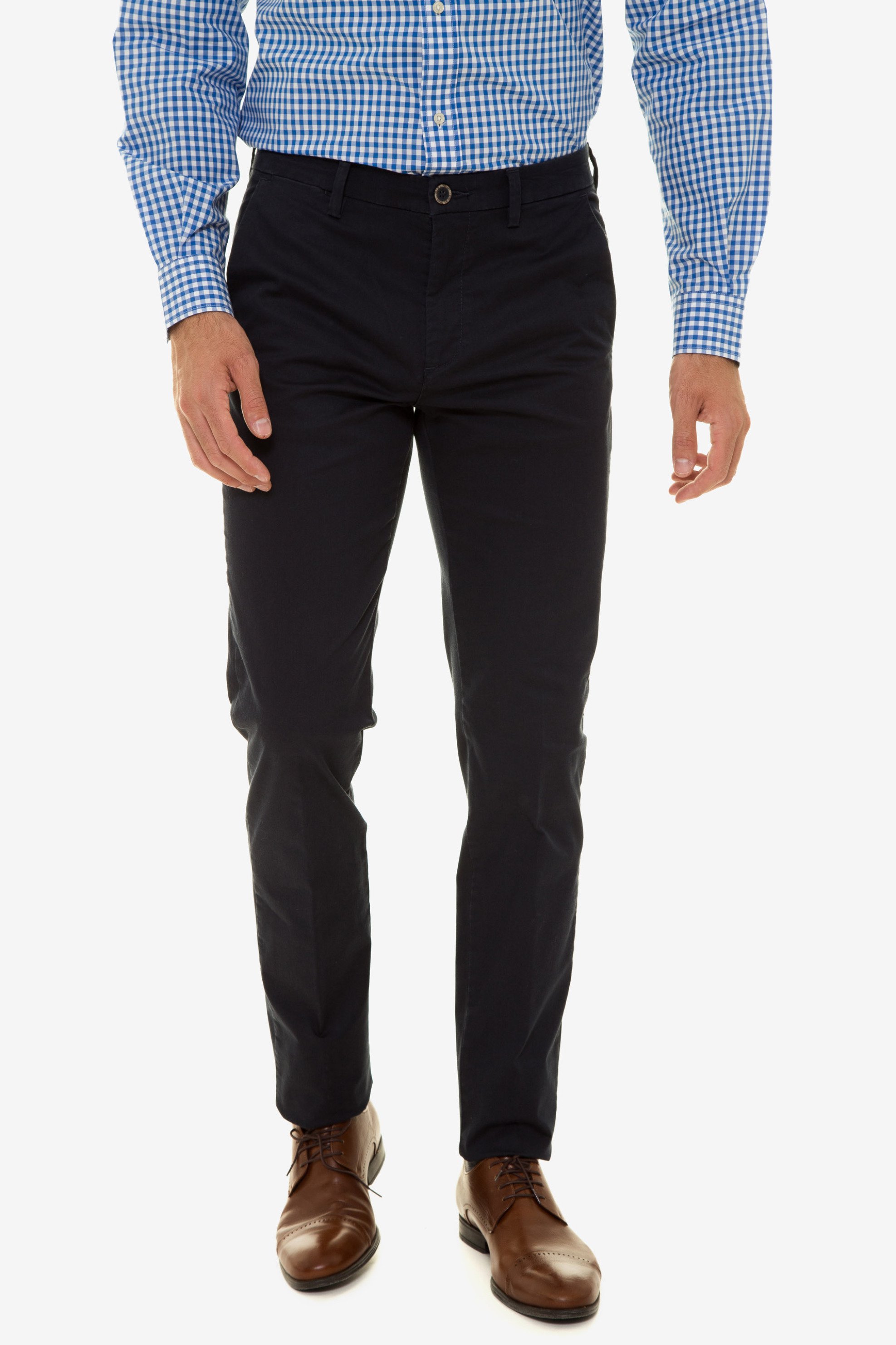 THE BOSTONIANS The Bostonias ανδρικό παντελόνι chinos slim fit - CN4038097 Μπλε Σκούρο