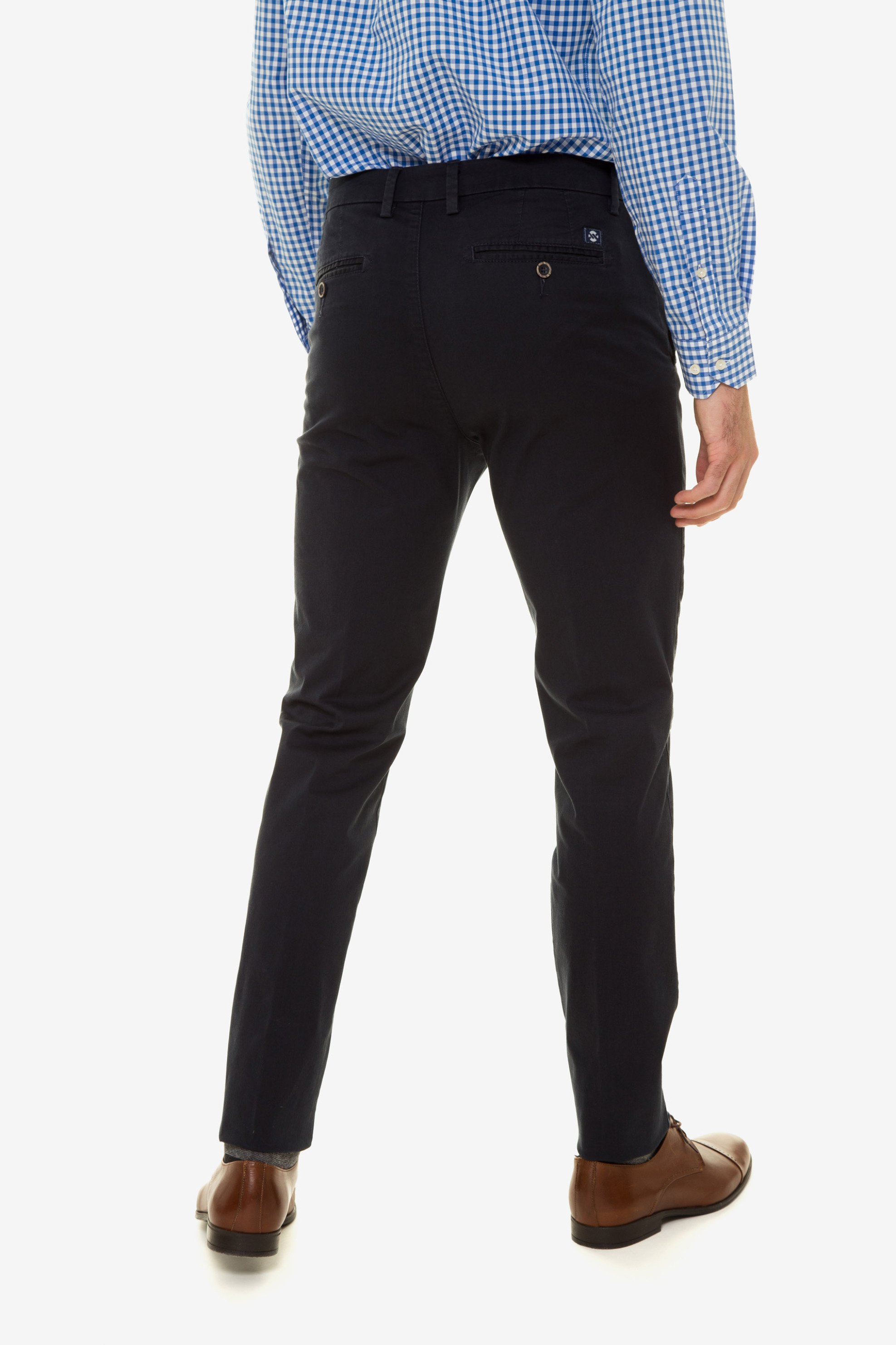 The Bostonias Ανδρικό Παντελόνι Chinos Slim Fit - Cn4038097 Μπλε Σκούρο