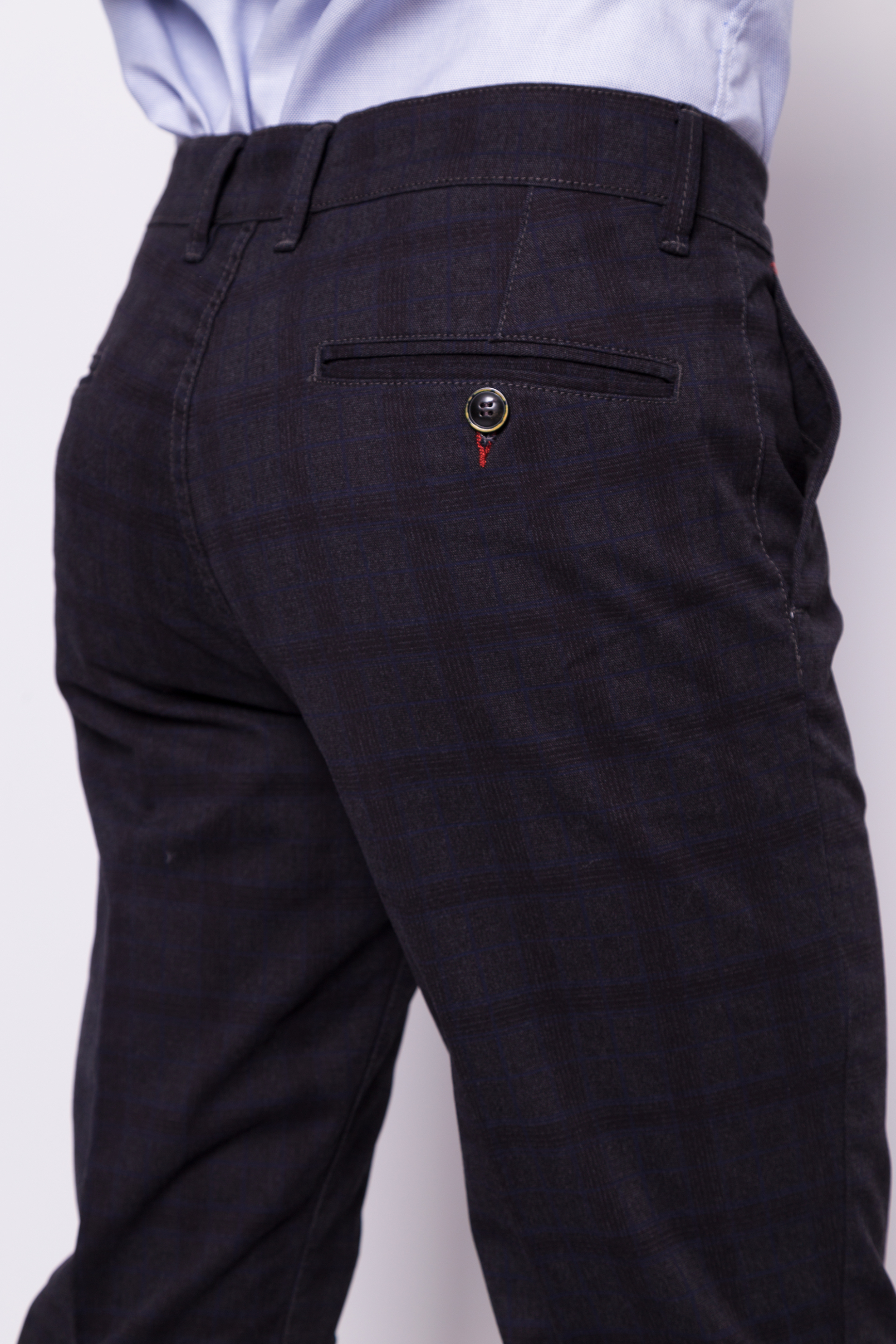 The Bostonians ανδρικό chino παντελόνι με καρό σχέδιο - CN5078639 Μπλε Σκούρο φωτογραφία