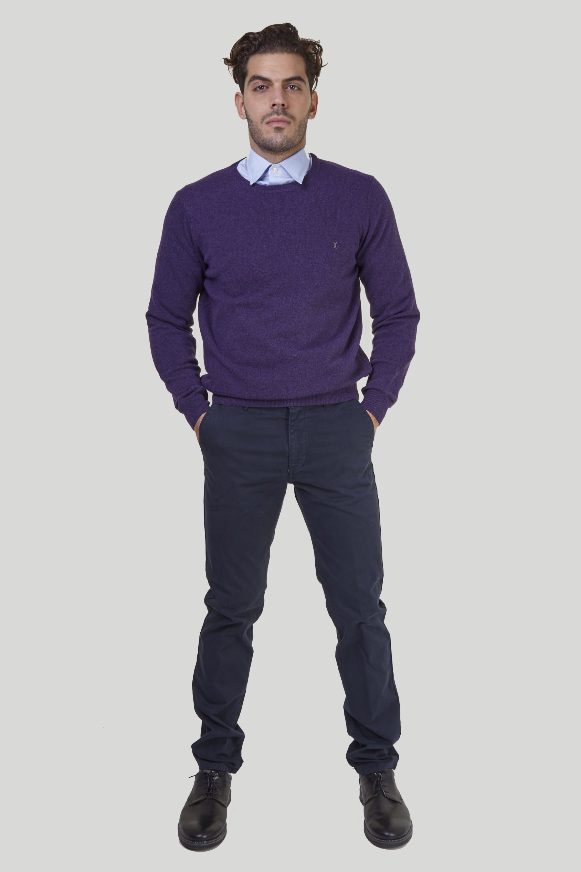 The Bostonians ανδρικό chinos παντελόνι Slim fit - CN9493570 Μπλε Σκούρο