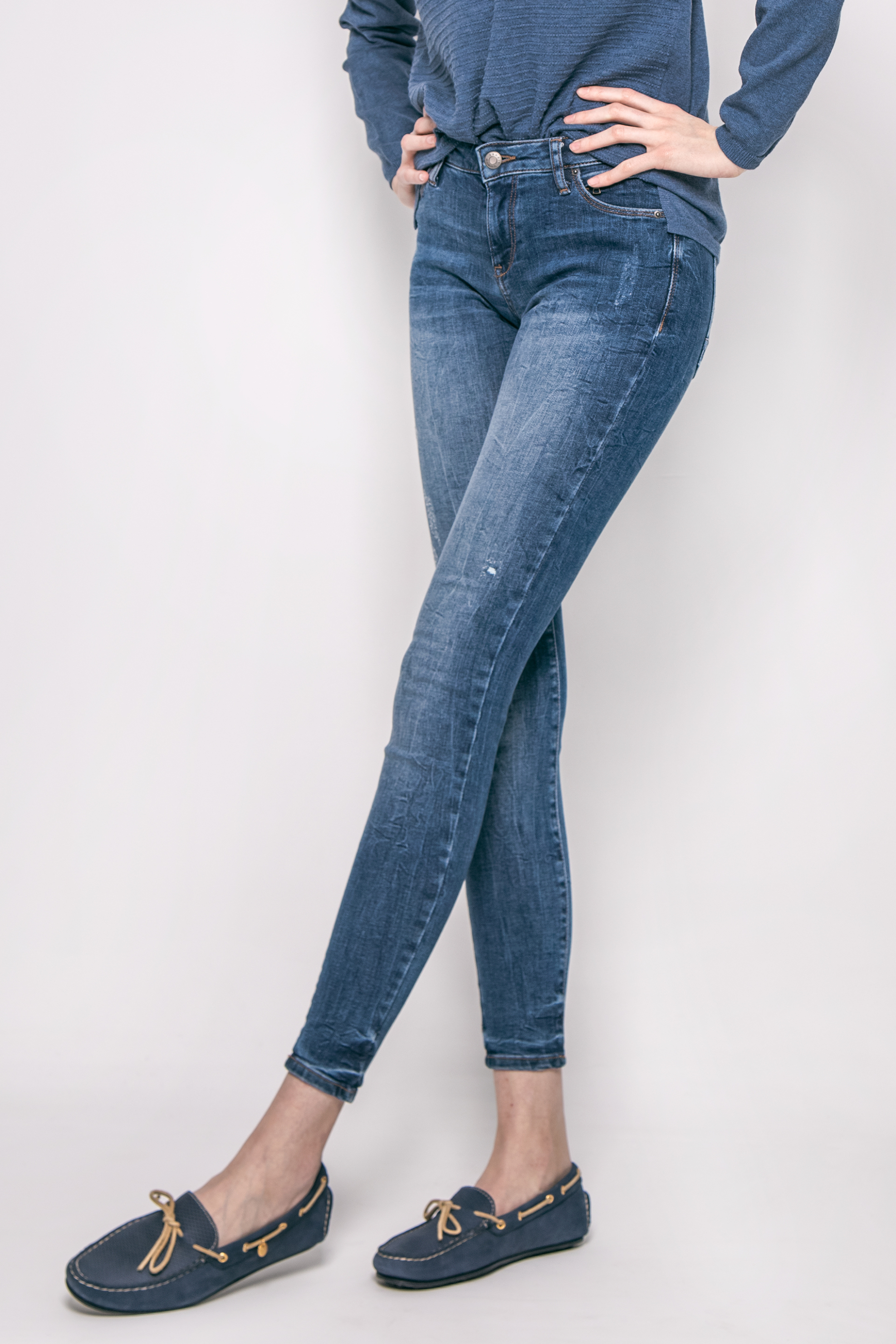 Γυναικείο παντελόνι, Esprit - 017EE1B011 Μπλε φωτογραφία