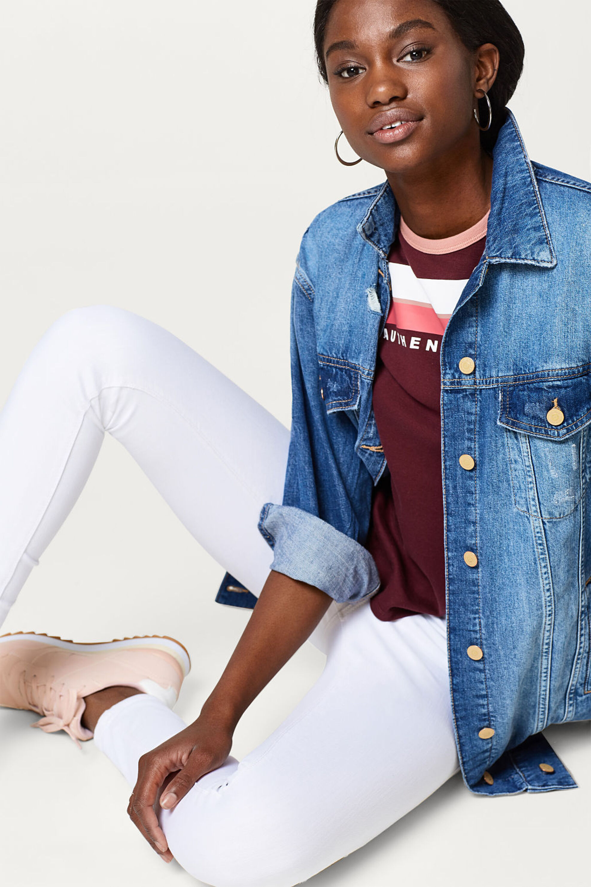 Esprit γυναικείο τζιν παντελόνι πεντάτσεπο Skinny Fit - 038EE1B024 Λευκό φωτογραφία